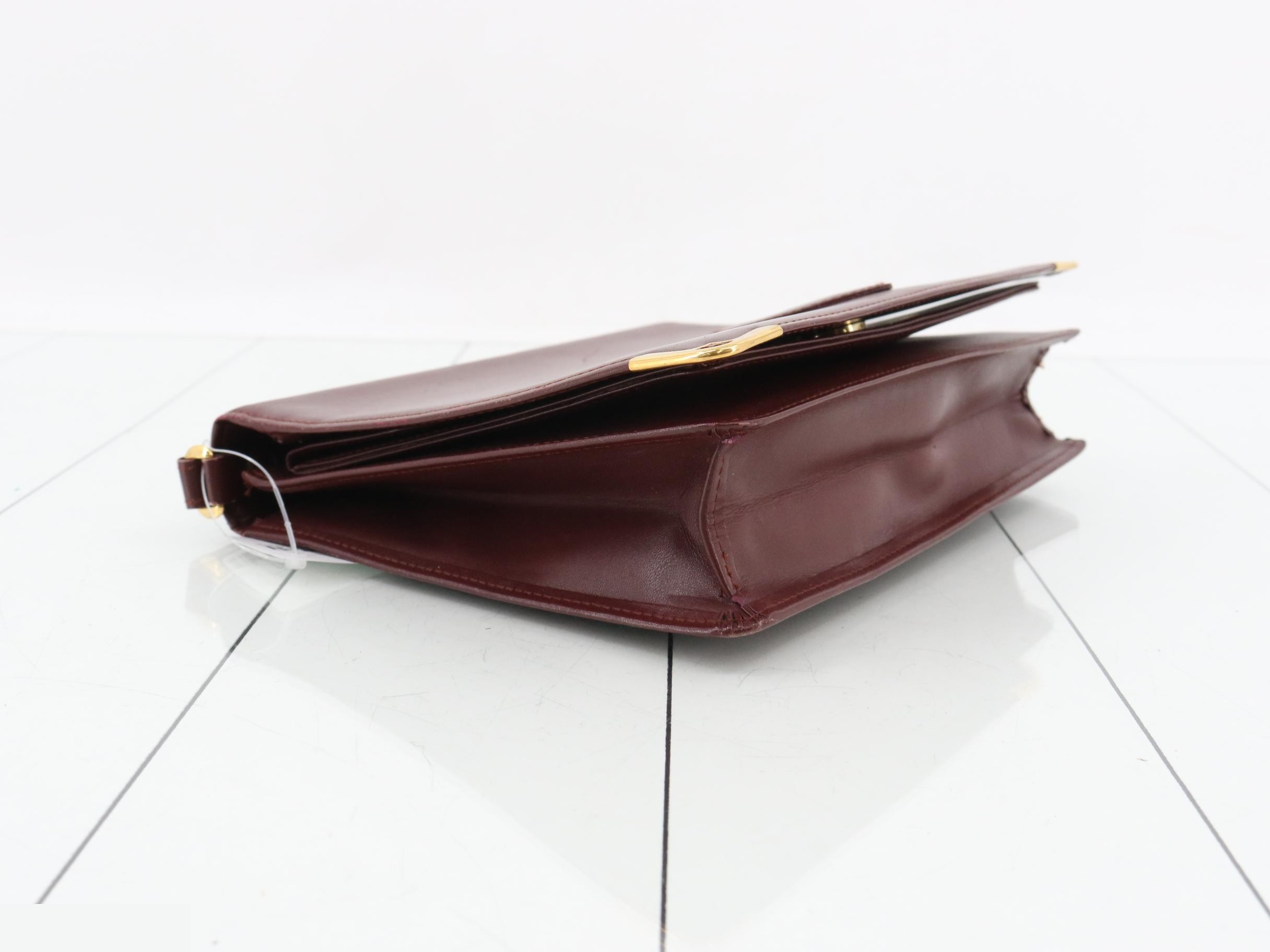 clutch bag, wine red — view 5