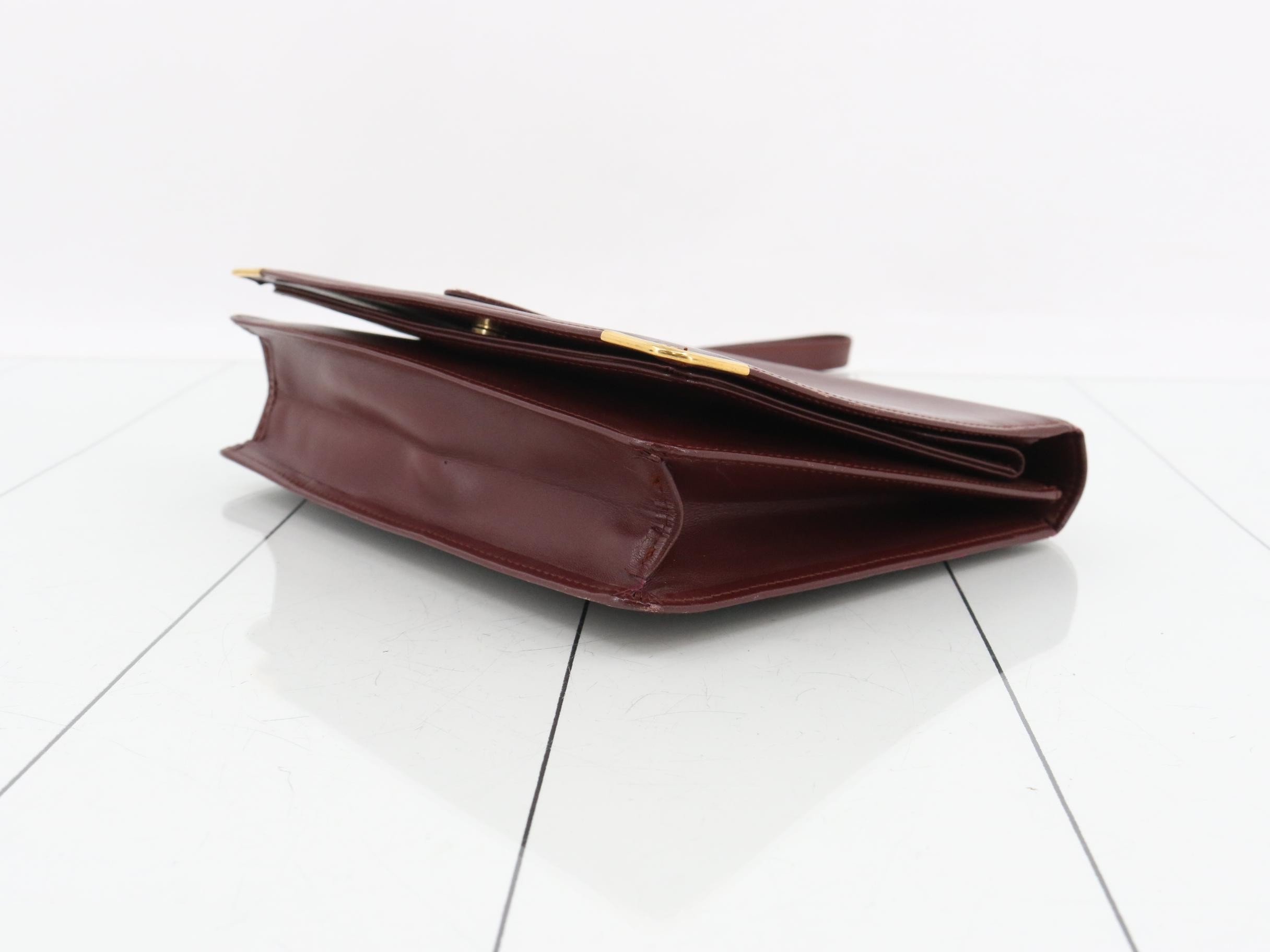 clutch bag, wine red — view 6