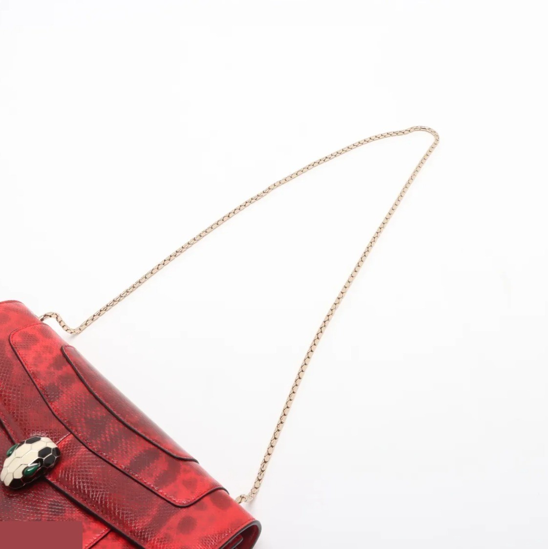 Unused, with dust bag: Serpenti Forever Python Chain Shoulder Bag — view 4