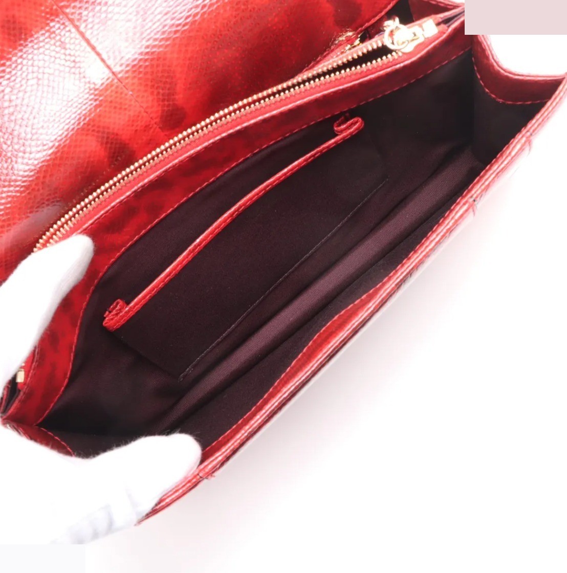 Unused, with dust bag: Serpenti Forever Python Chain Shoulder Bag — view 5