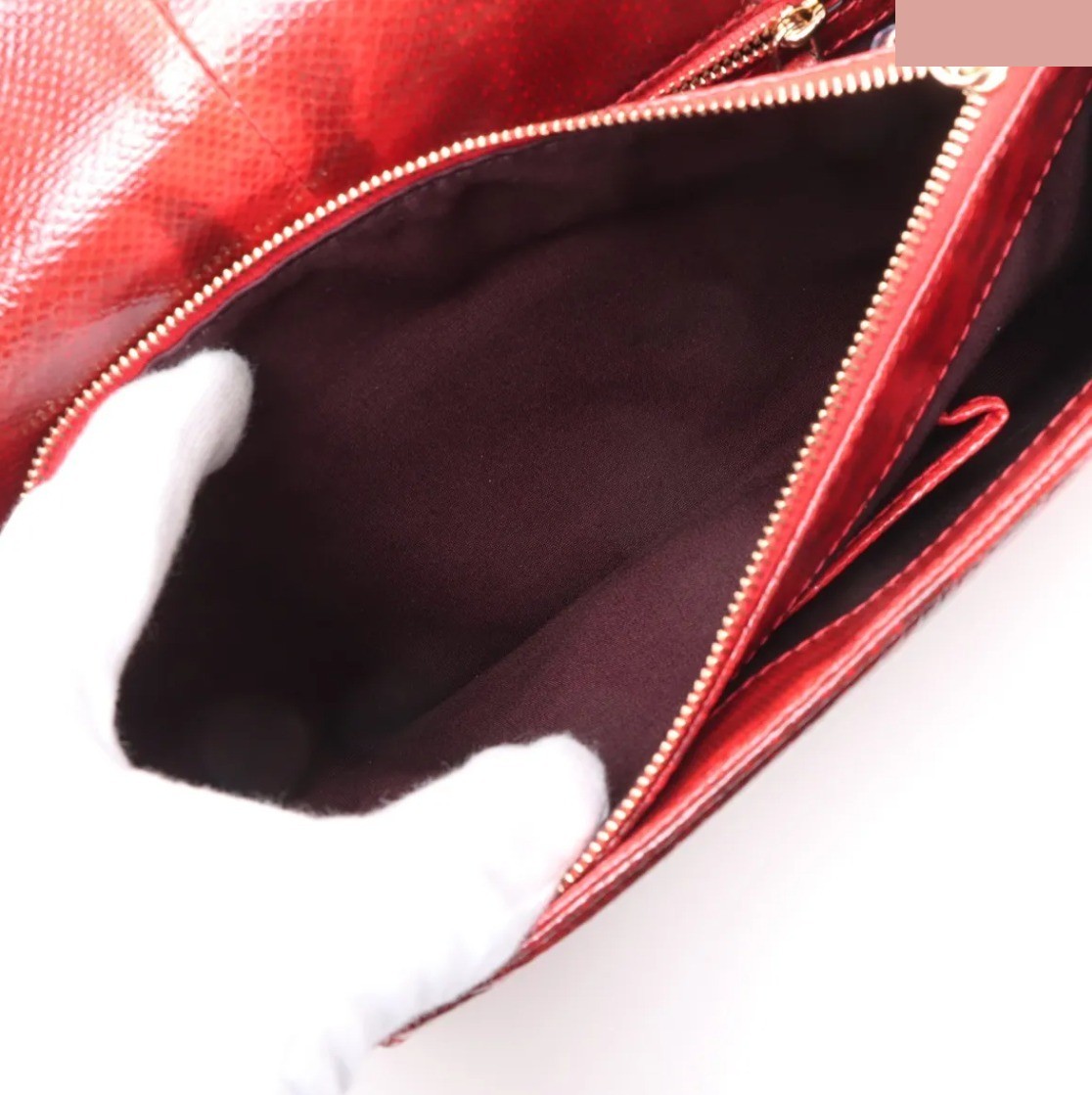 Unused, with dust bag: Serpenti Forever Python Chain Shoulder Bag — view 7