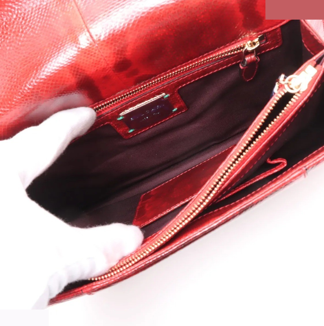 Unused, with dust bag: Serpenti Forever Python Chain Shoulder Bag — view 8