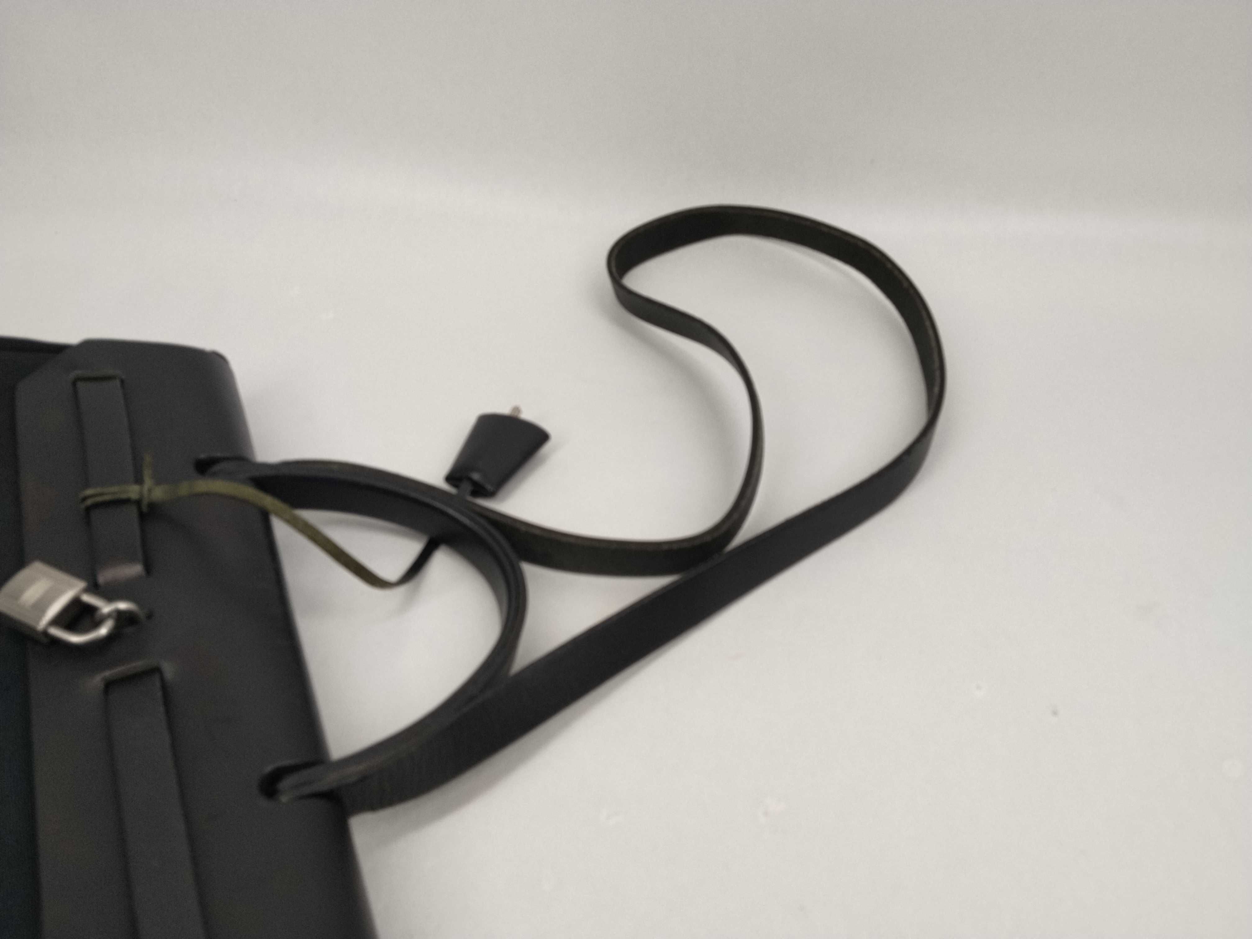 Herbag PM Toile Officier x Vache Hunter Black Silver Hardware E: 2001 Handbag with Stopper — view 4