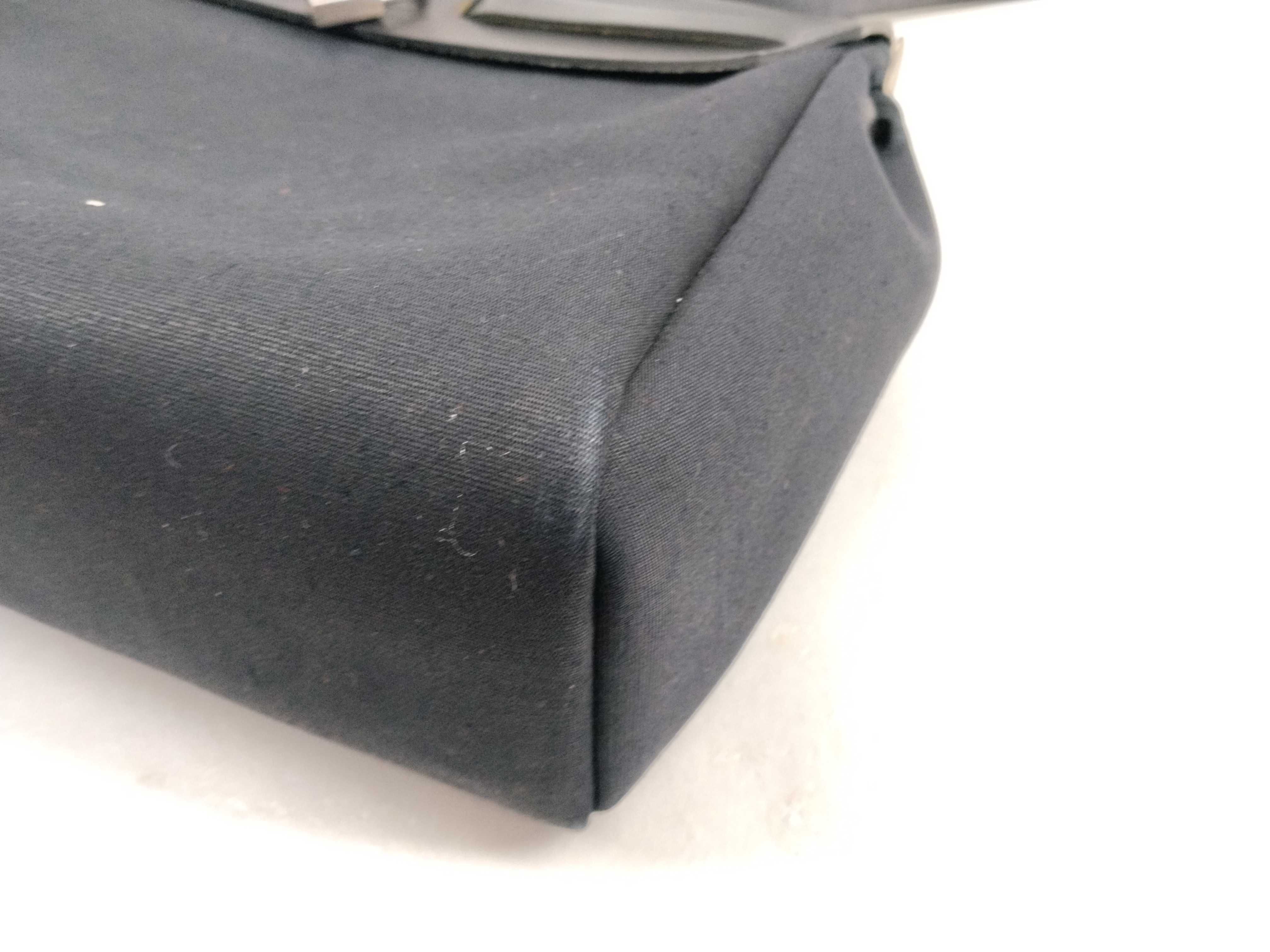 Herbag PM Toile Officier x Vache Hunter Black Silver Hardware E: 2001 Handbag with Stopper — view 8