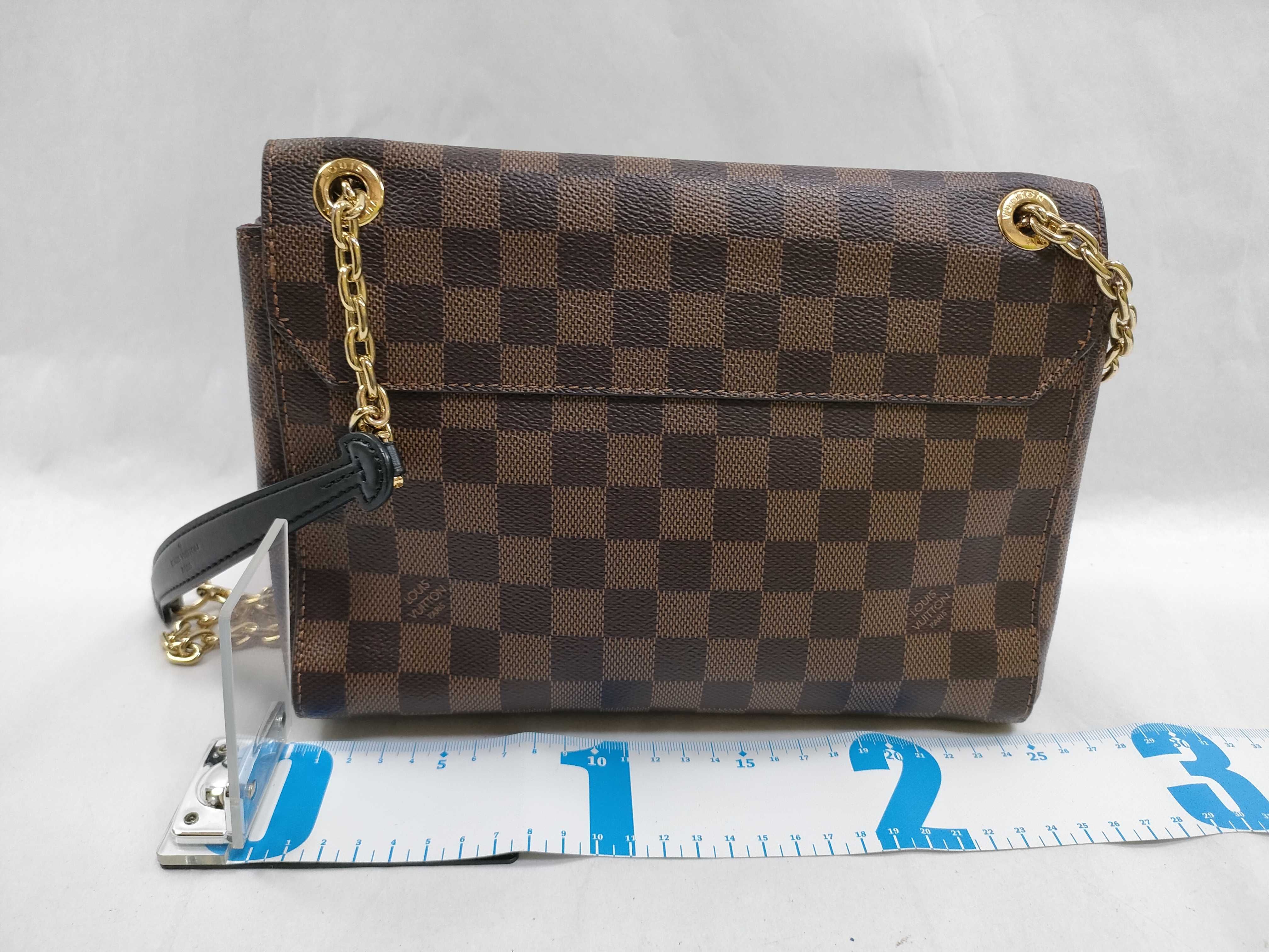 Damier Louis Vuitton Chain Shoulder Bag — view 2