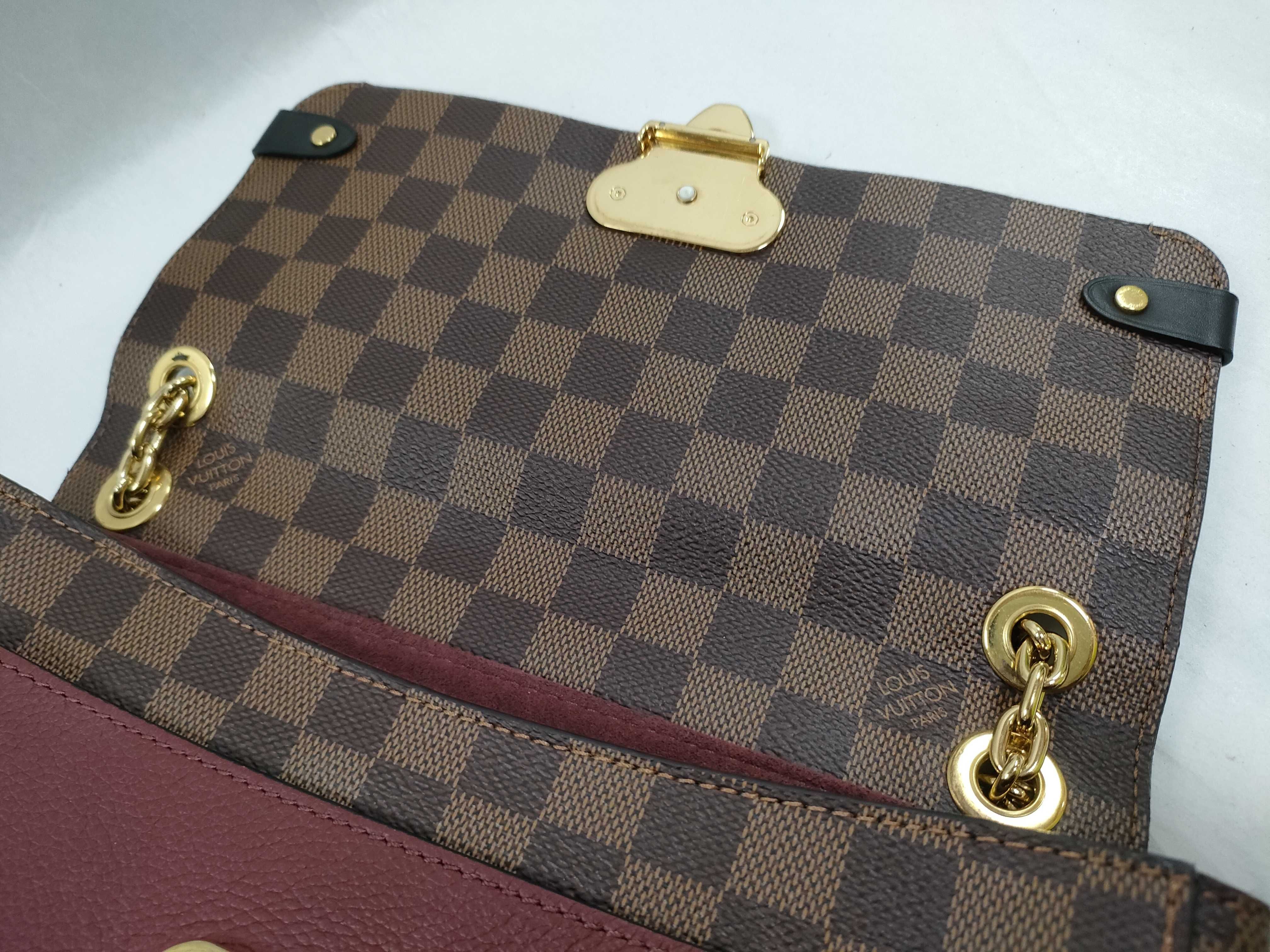 Damier Louis Vuitton Chain Shoulder Bag — view 12