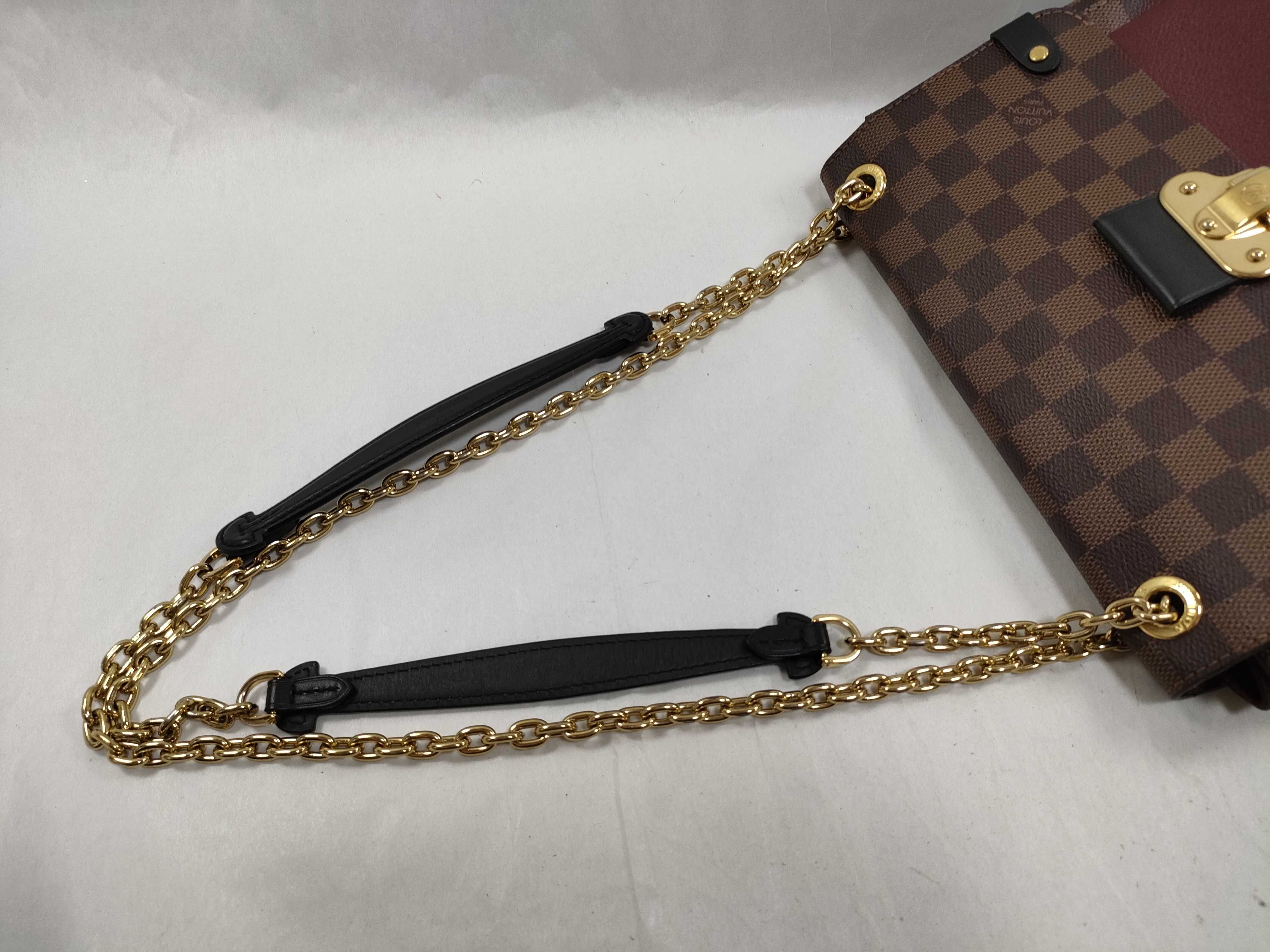 Damier Louis Vuitton Chain Shoulder Bag — view 3