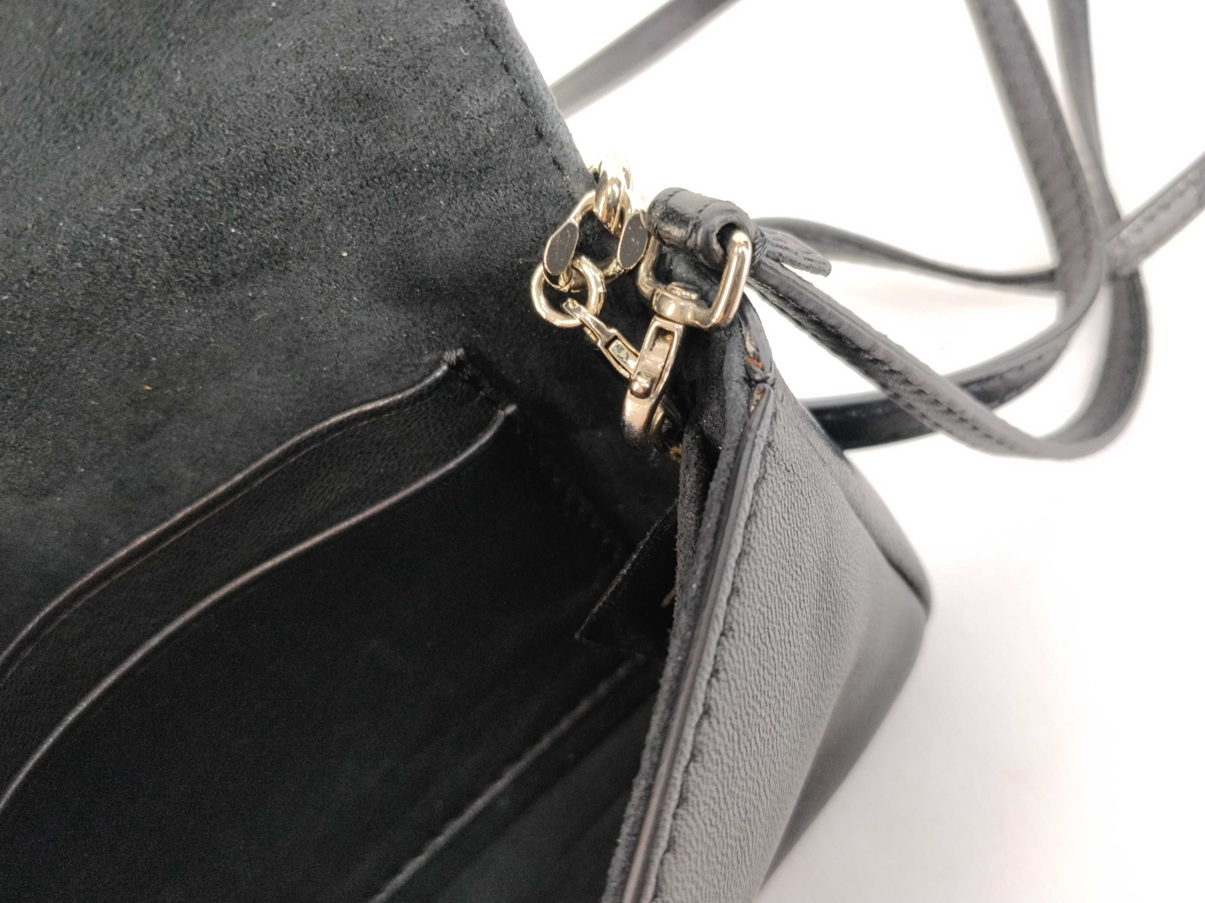 Monster Micro Bucket Leather Curb Chain Black 2-way Shoulder Bag Handbag — view 13