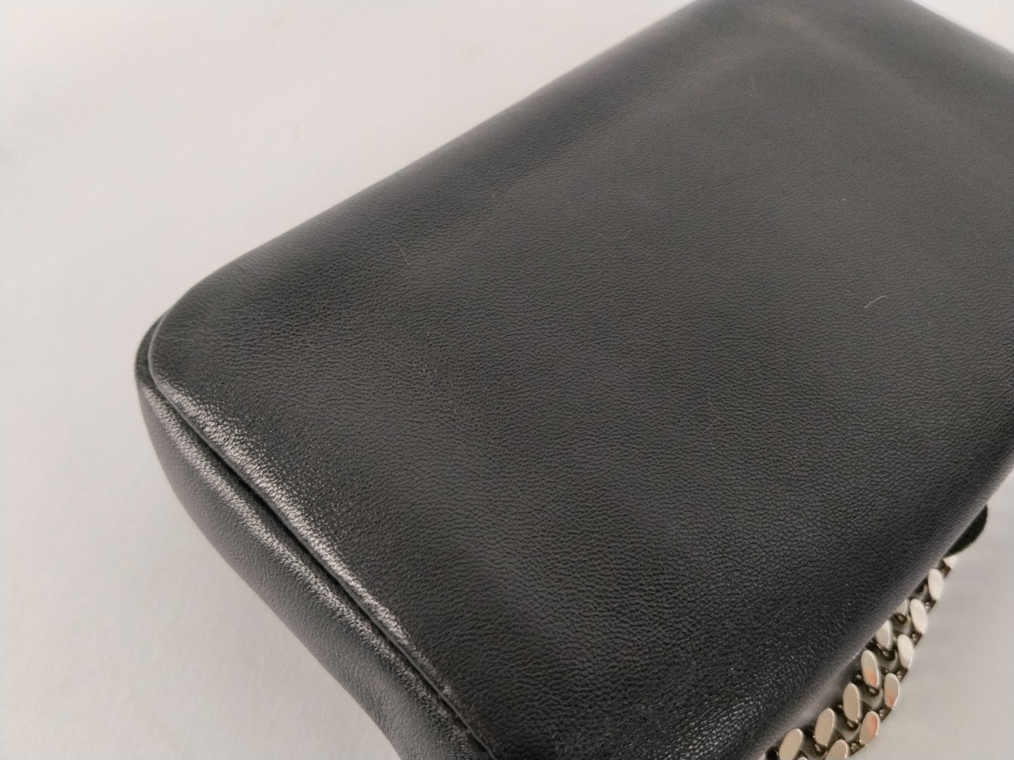 Monster Micro Bucket Leather Curb Chain Black 2-way Shoulder Bag Handbag — view 14