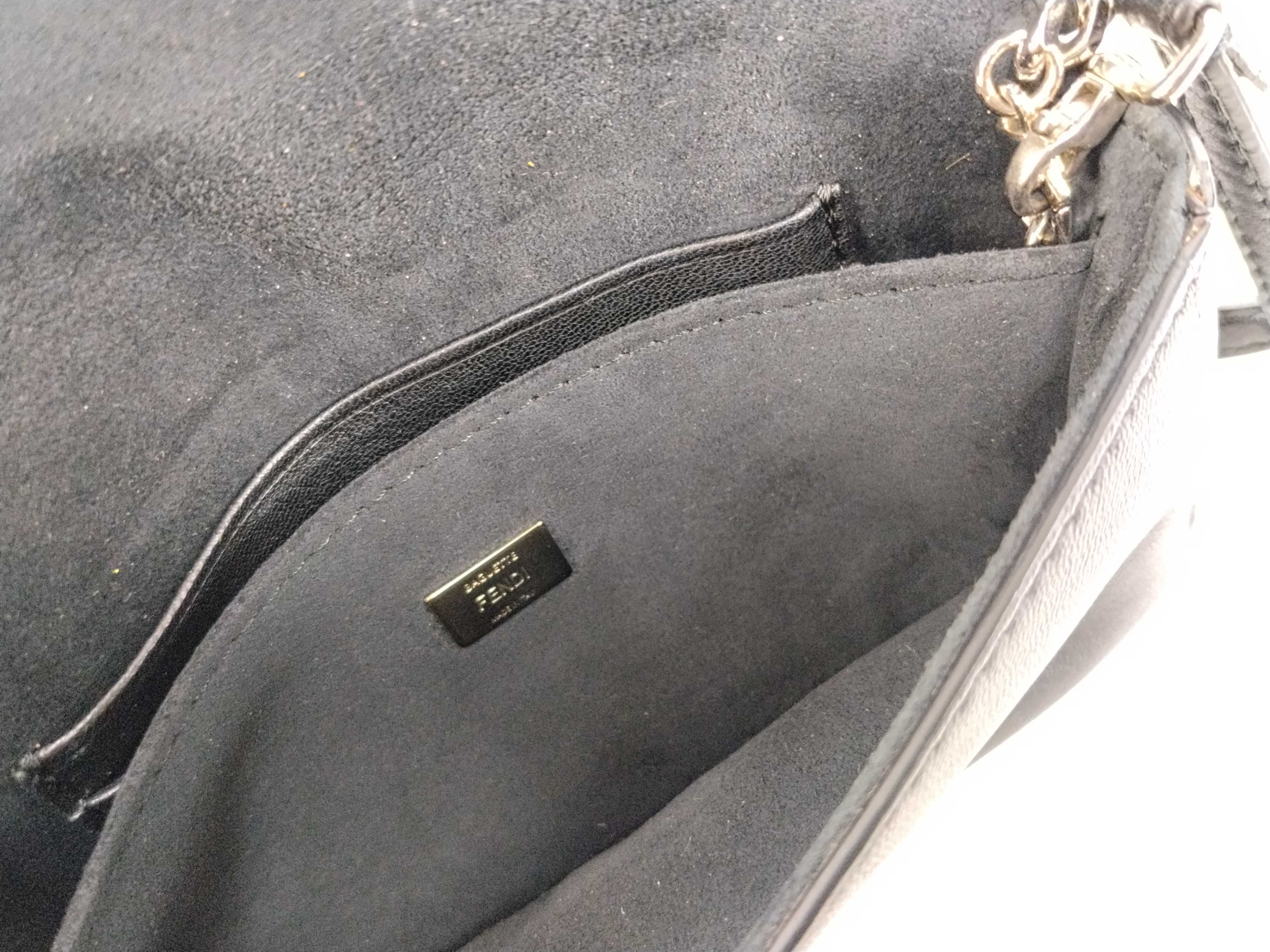 Monster Micro Bucket Leather Curb Chain Black 2-way Shoulder Bag Handbag — view 10