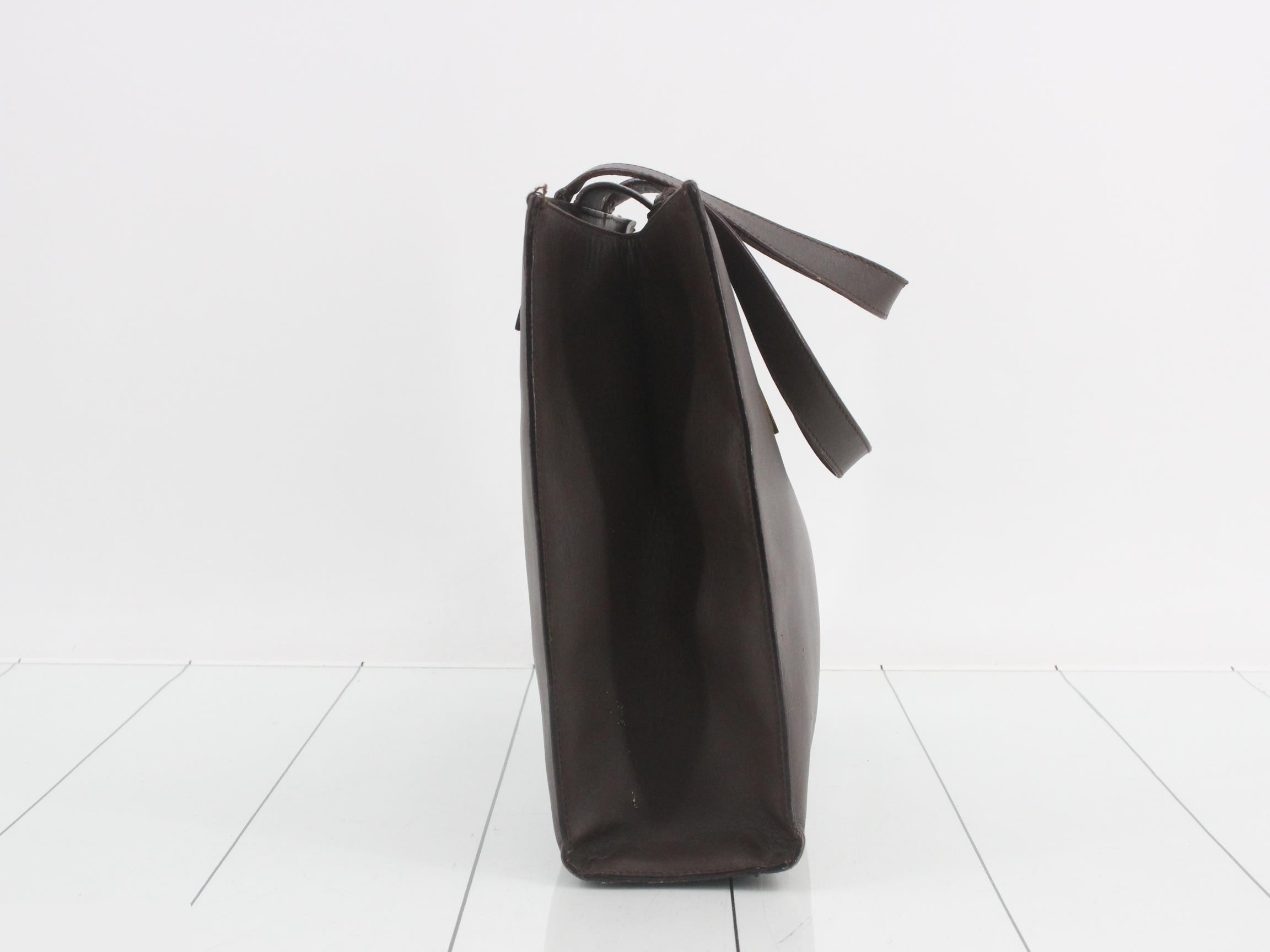 Leather handbag, brown — view 4