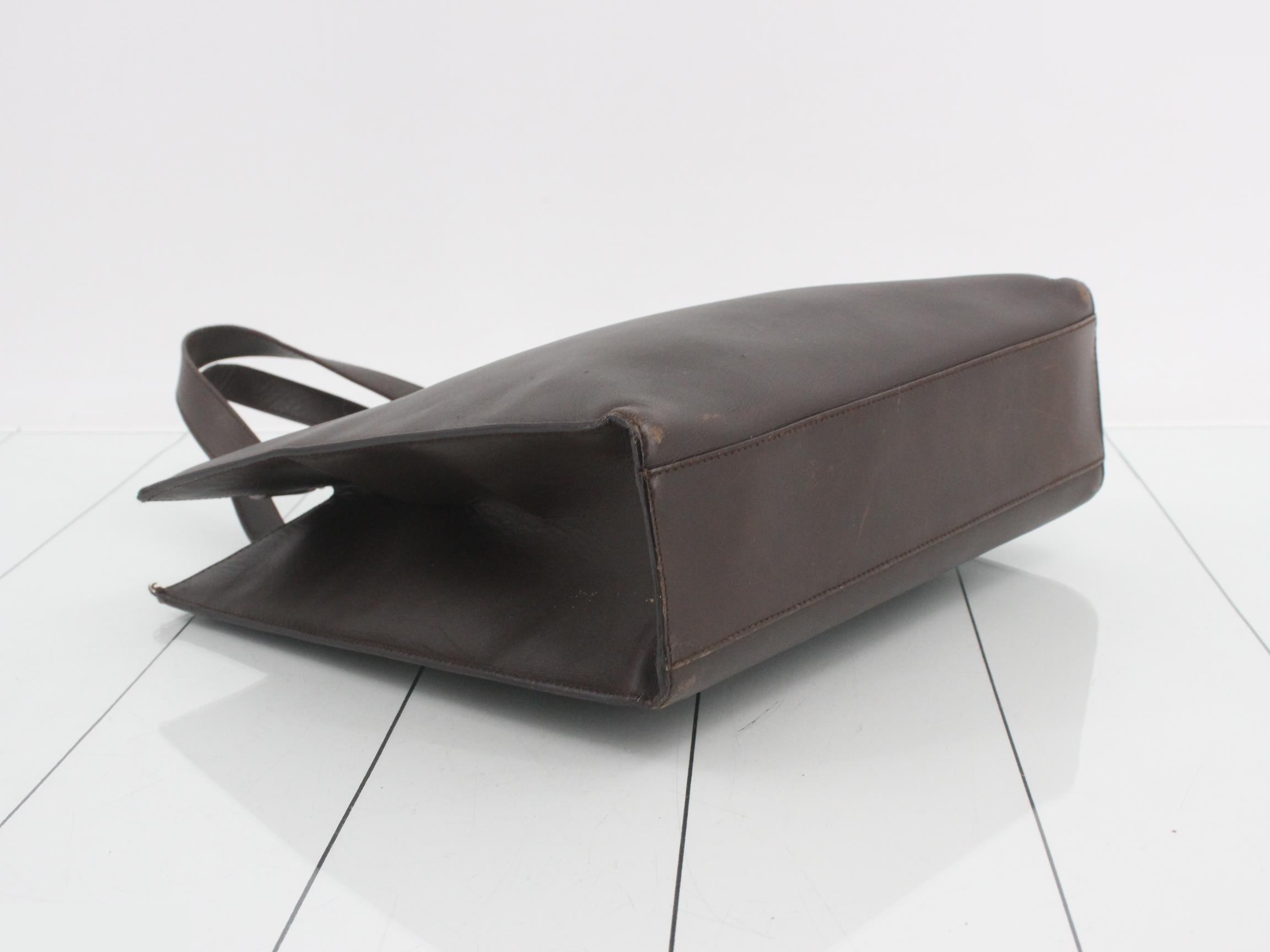 Leather handbag, brown — view 5