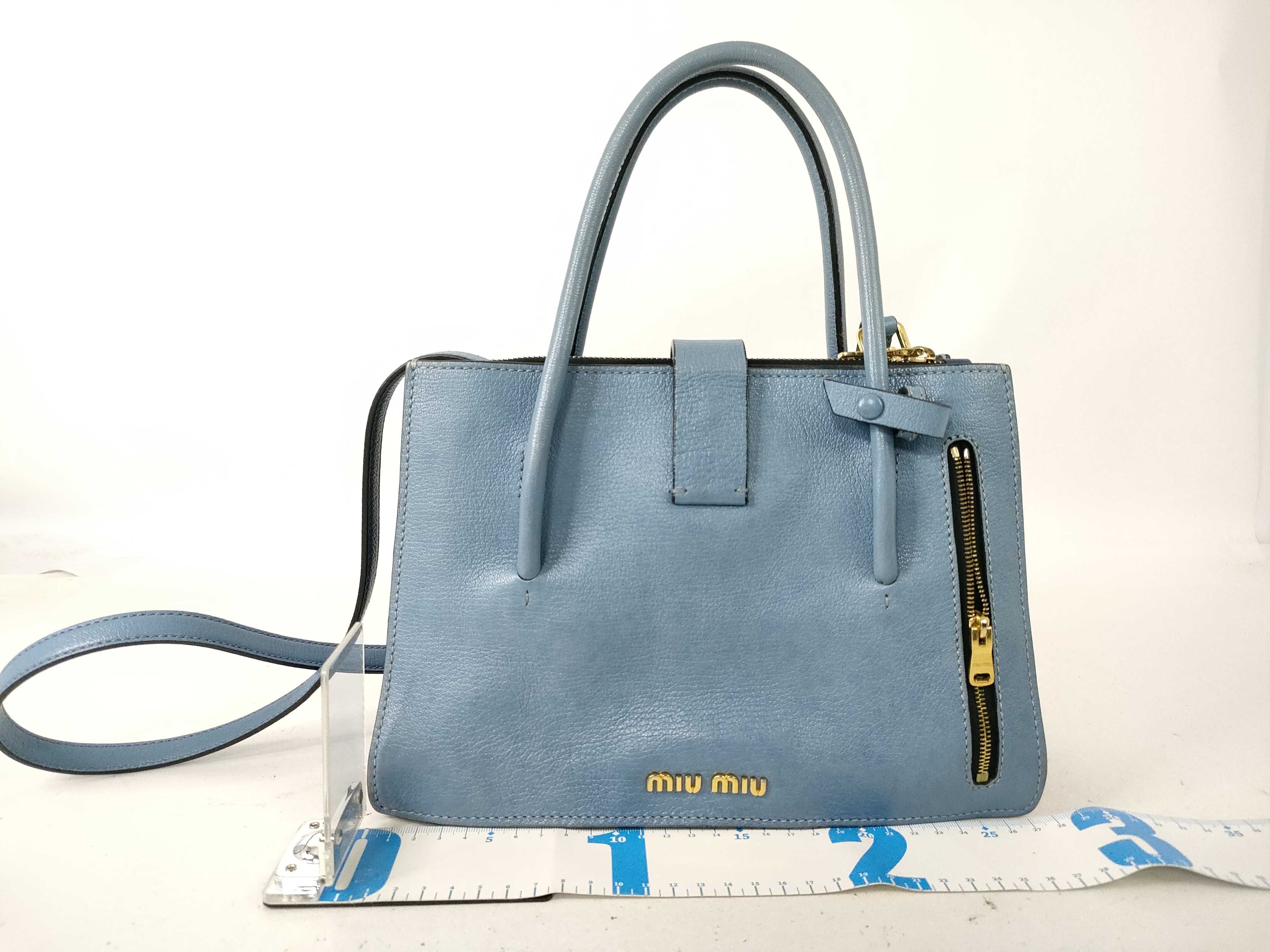 Madras Handbag, Blue — view 2