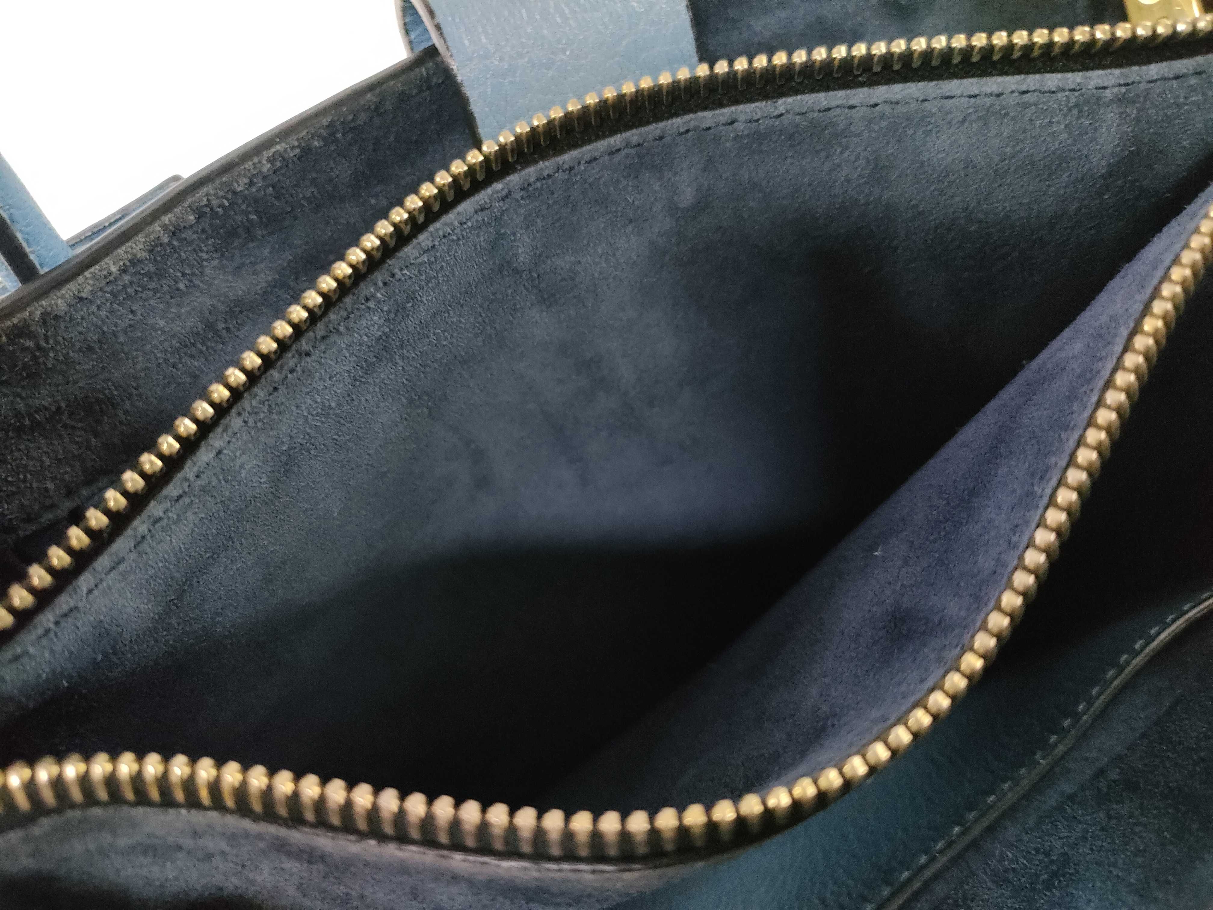 Madras Handbag, Blue — view 14
