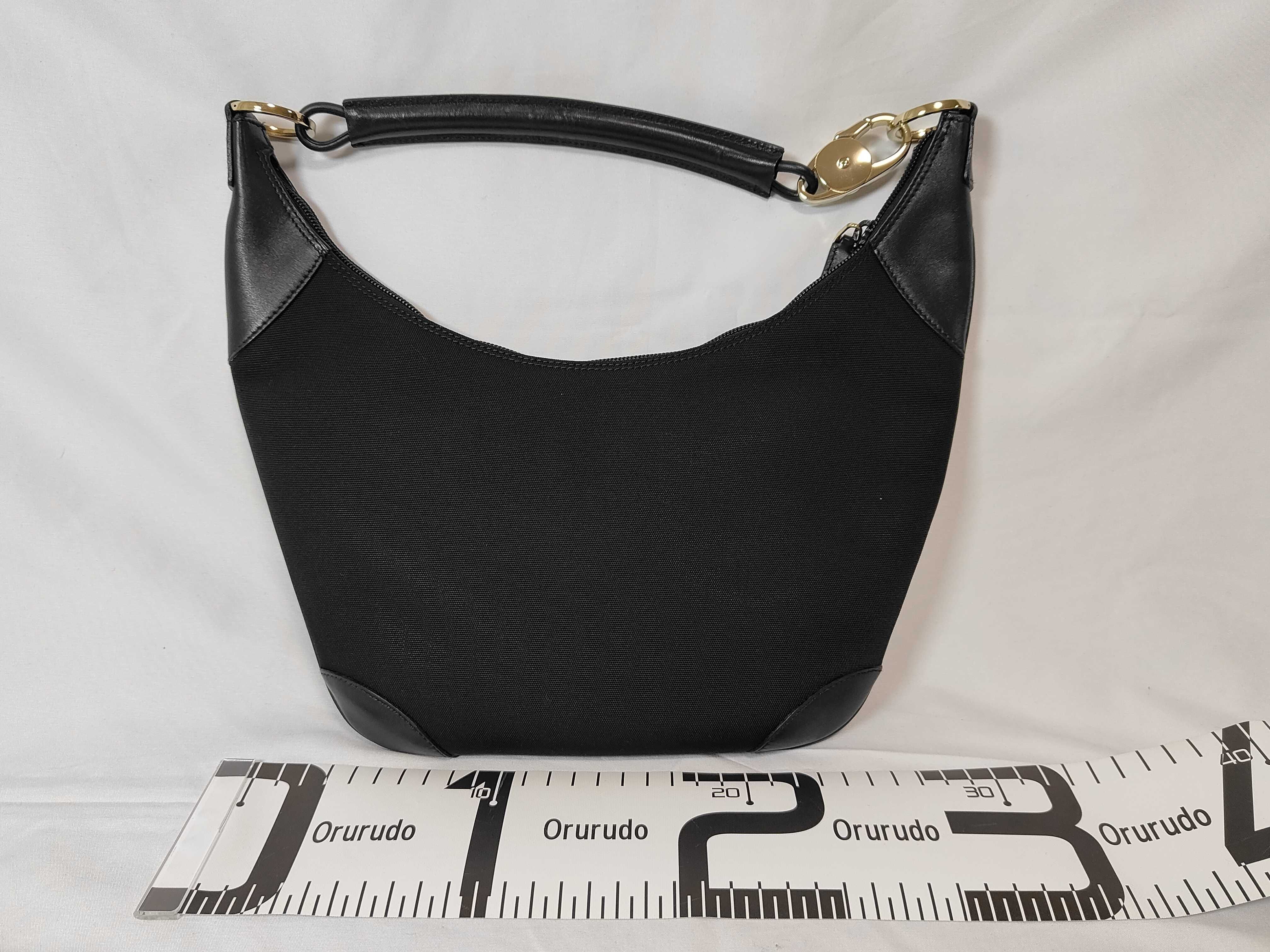 0014158 One-Shoulder Bag Half Moon Nylon x Leather Shoulder Bag — view 2