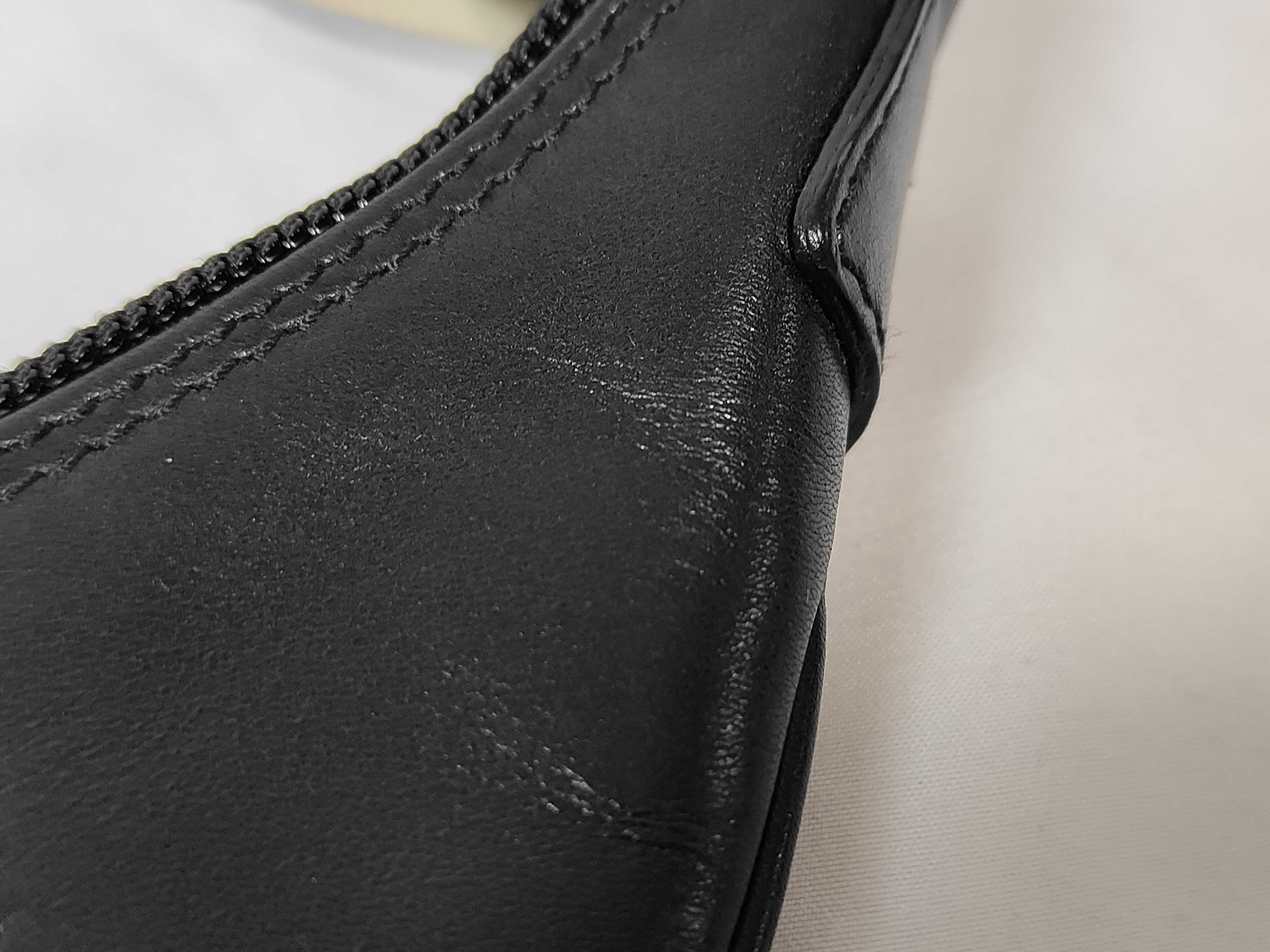 0014158 One-Shoulder Bag Half Moon Nylon x Leather Shoulder Bag — view 13