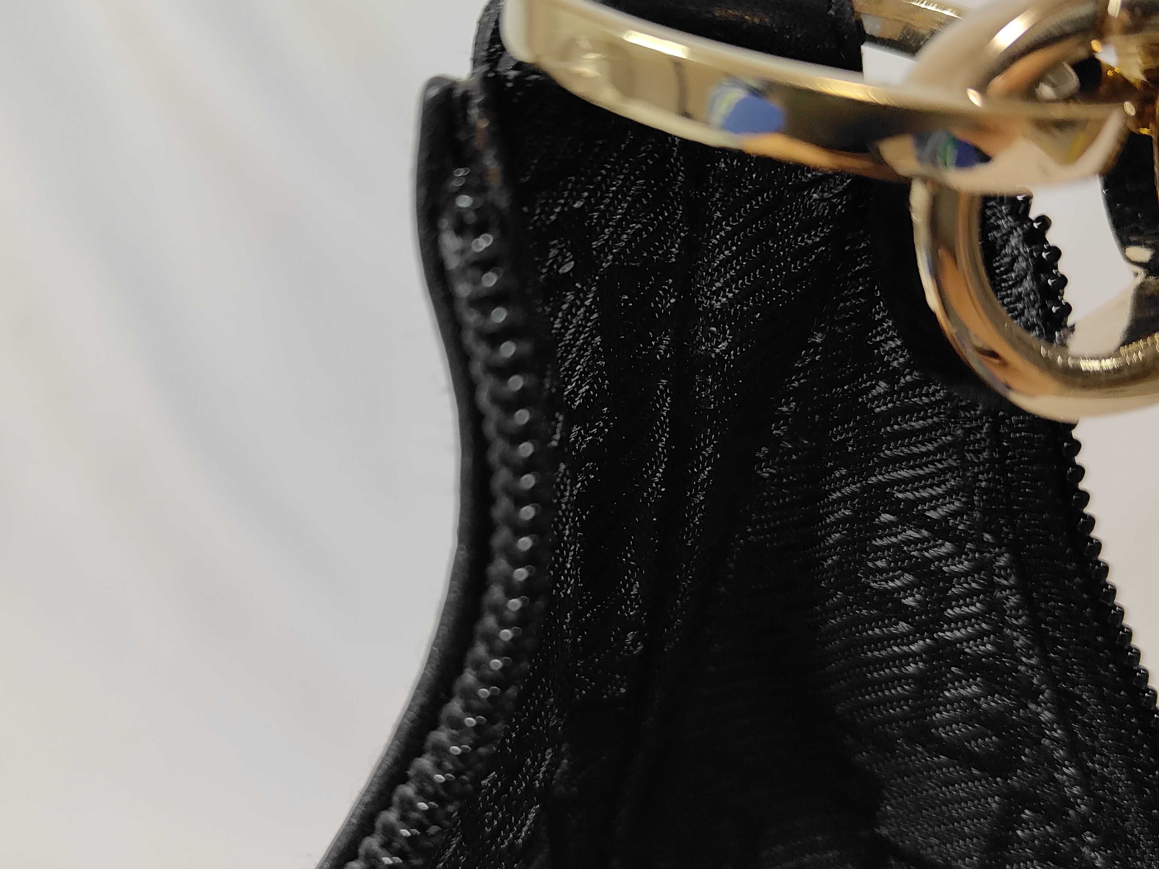 0014158 One-Shoulder Bag Half Moon Nylon x Leather Shoulder Bag — view 9