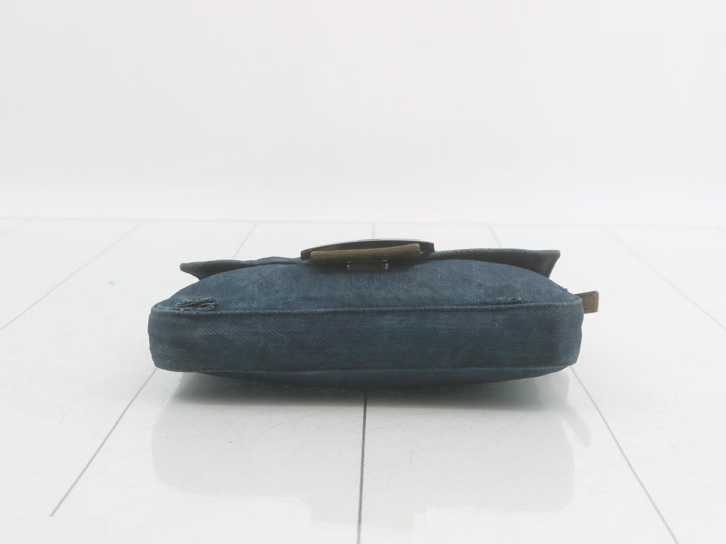 Denim Python Mamma Bucket Handbag — view 3