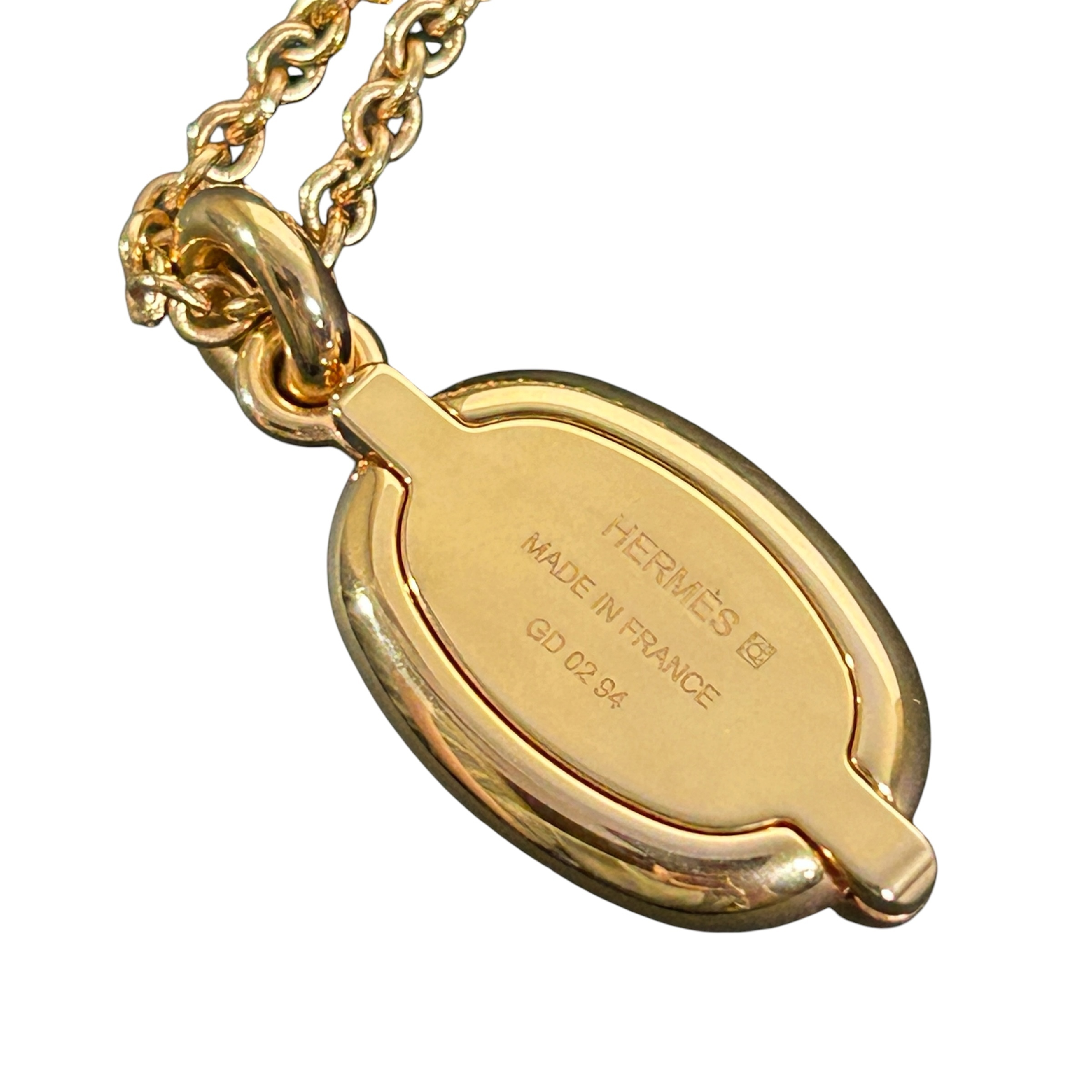 Mini Maillon Chaine d'Ancre Necklace GD 02 94 Total length 48cm Width 1.3cm Gold color Made in France Necklace — view 4