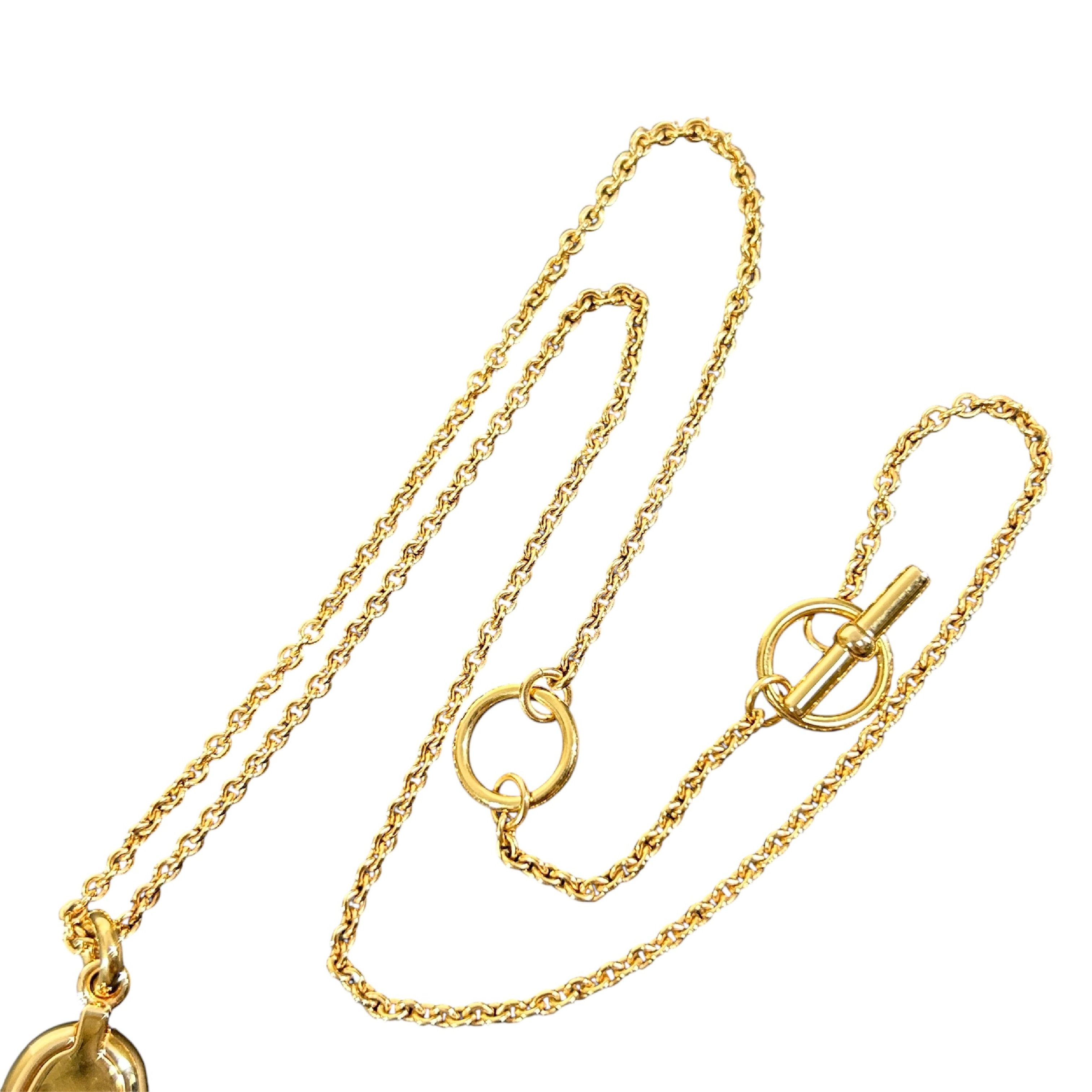 Mini Maillon Chaine d'Ancre Necklace GD 02 94 Total length 48cm Width 1.3cm Gold color Made in France Necklace — view 5