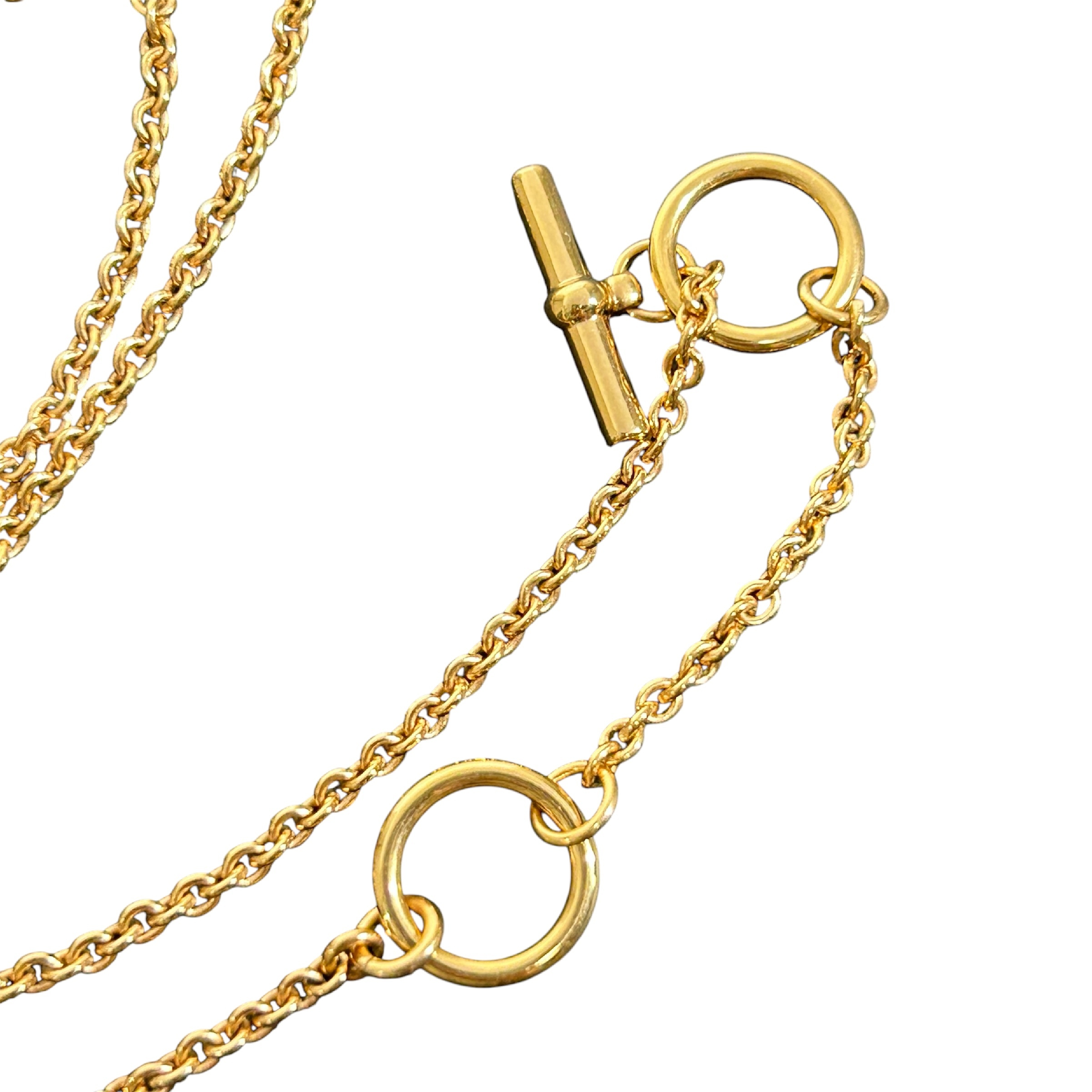 Mini Maillon Chaine d'Ancre Necklace GD 02 94 Total length 48cm Width 1.3cm Gold color Made in France Necklace — view 6