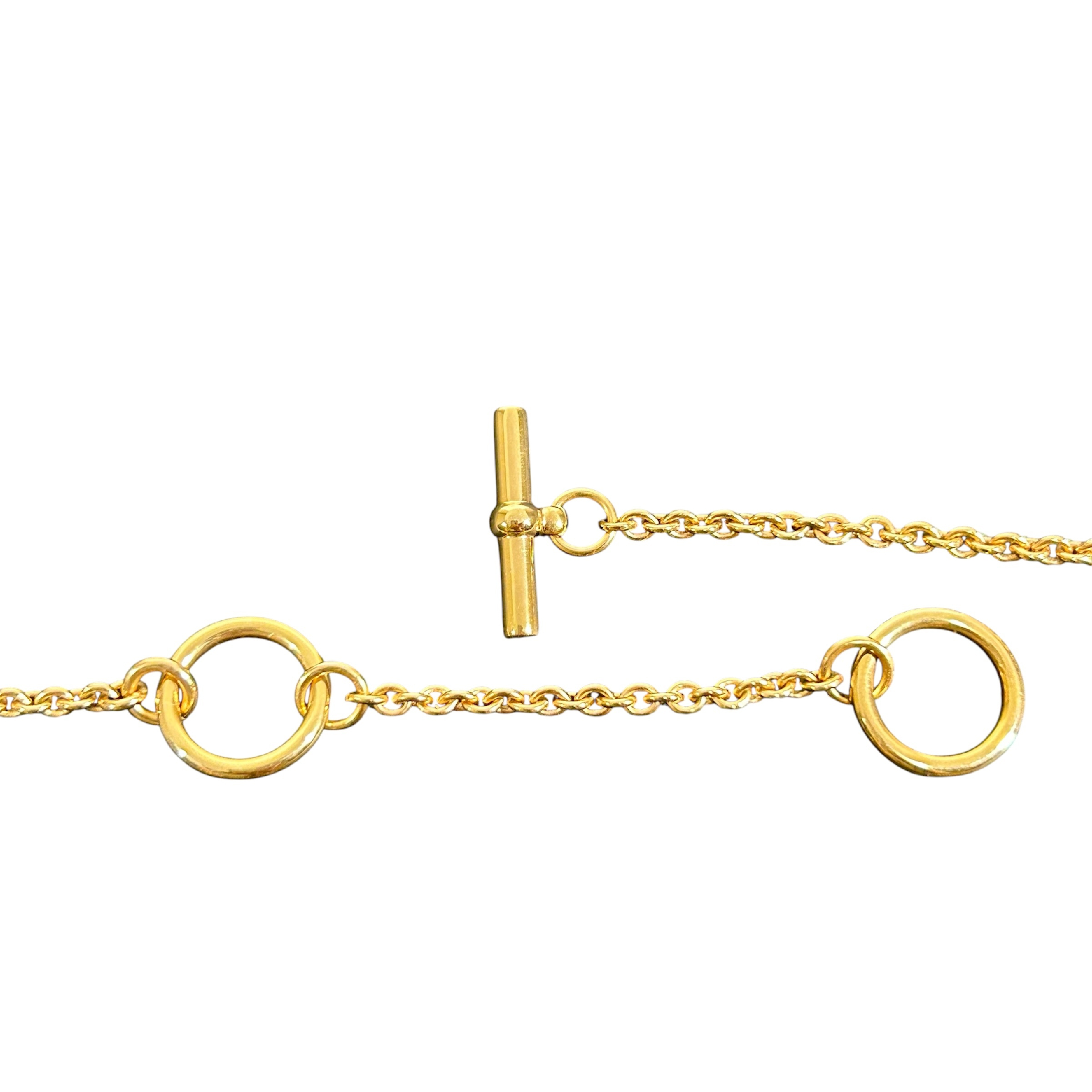 Mini Maillon Chaine d'Ancre Necklace GD 02 94 Total length 48cm Width 1.3cm Gold color Made in France Necklace — view 7