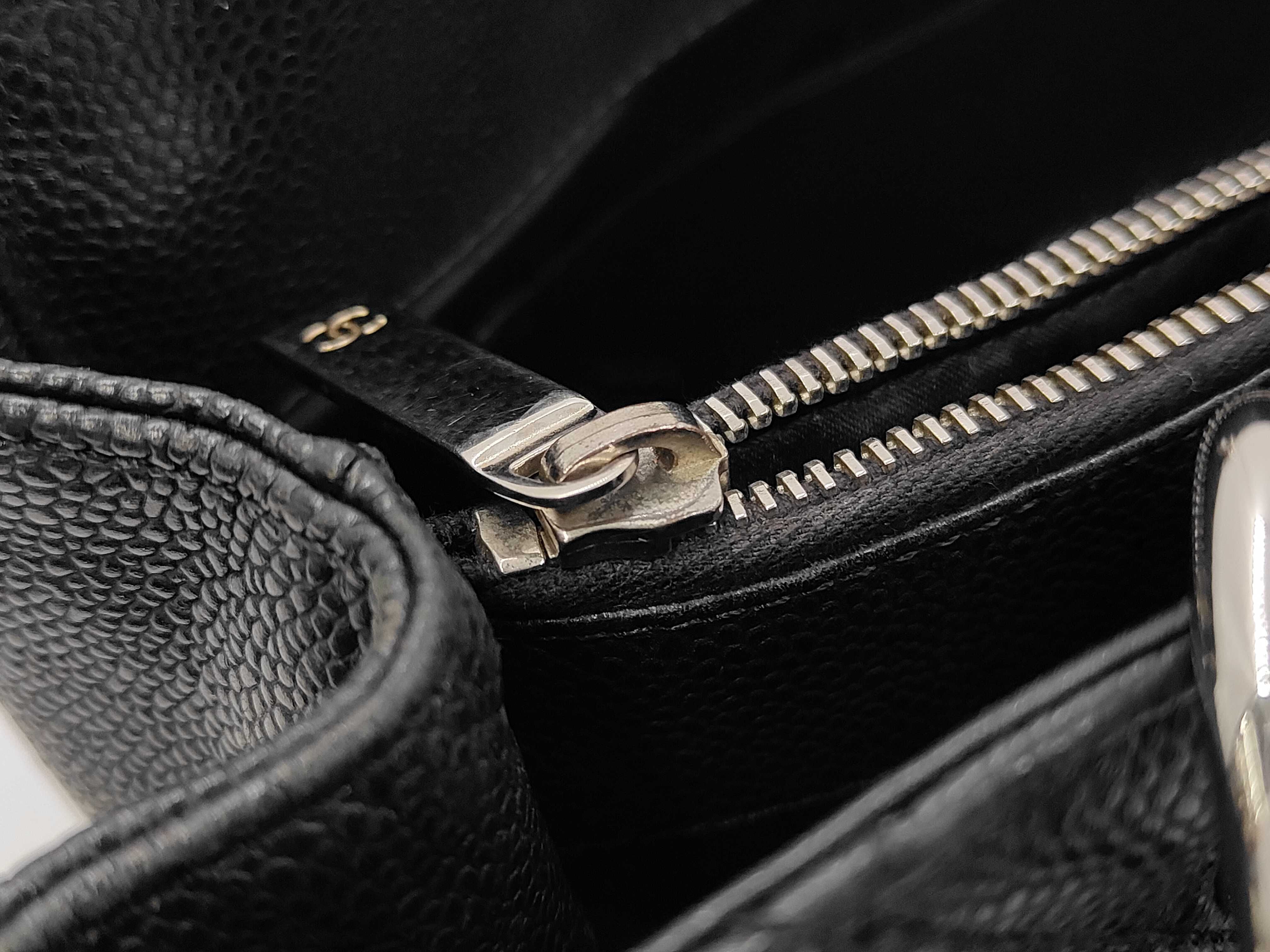 GST Tote Caviar Leather Black Tote Bag — view 12