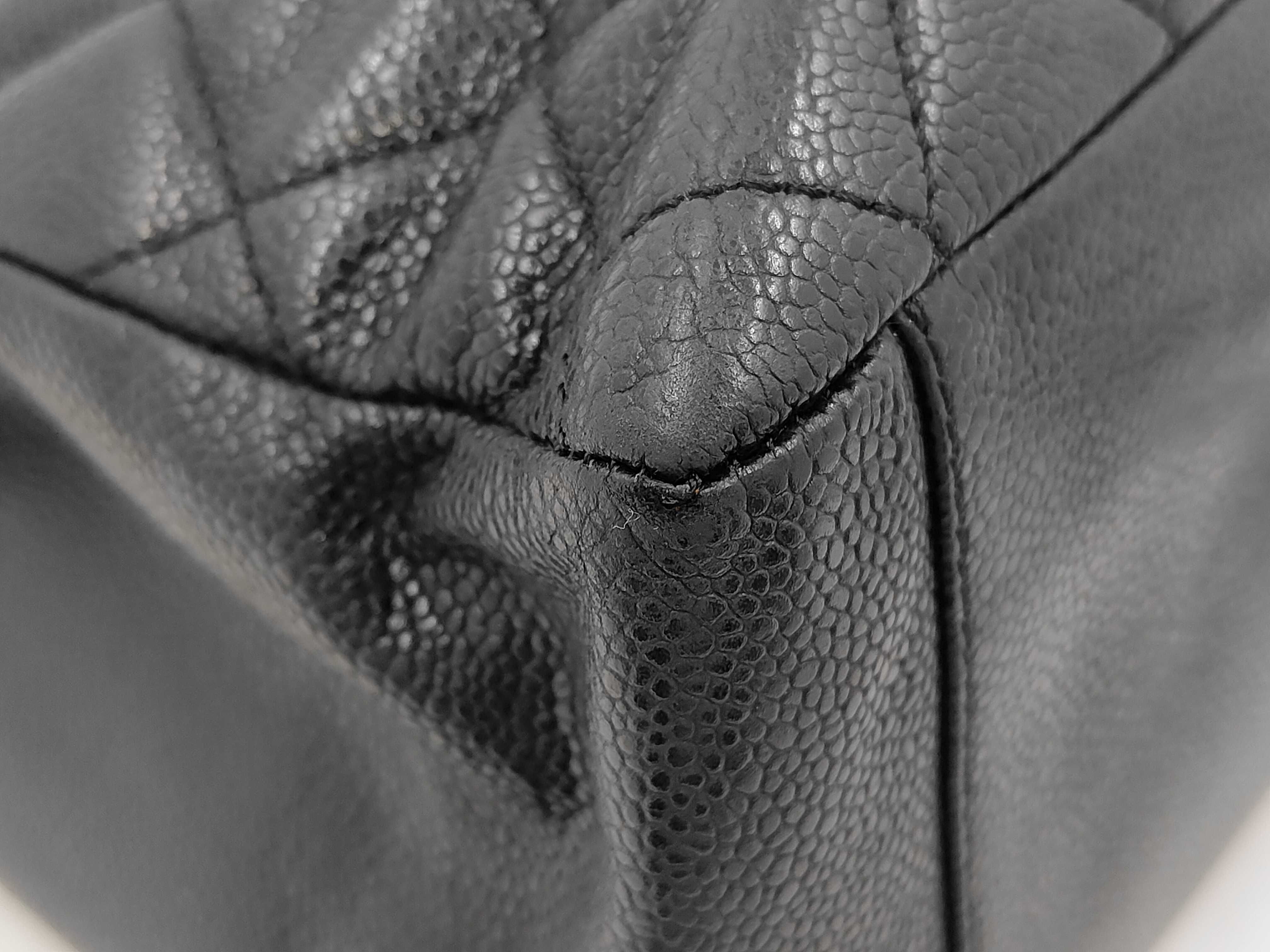 GST Tote Caviar Leather Black Tote Bag — view 3
