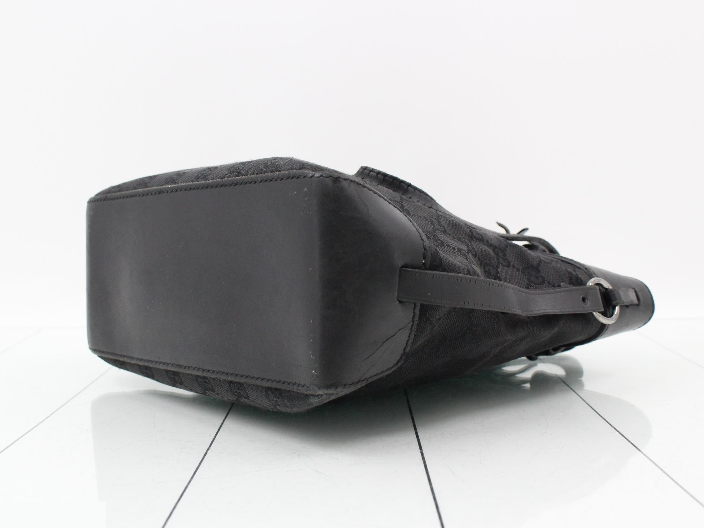 GG Canvas Tote Bag, Black — view 6