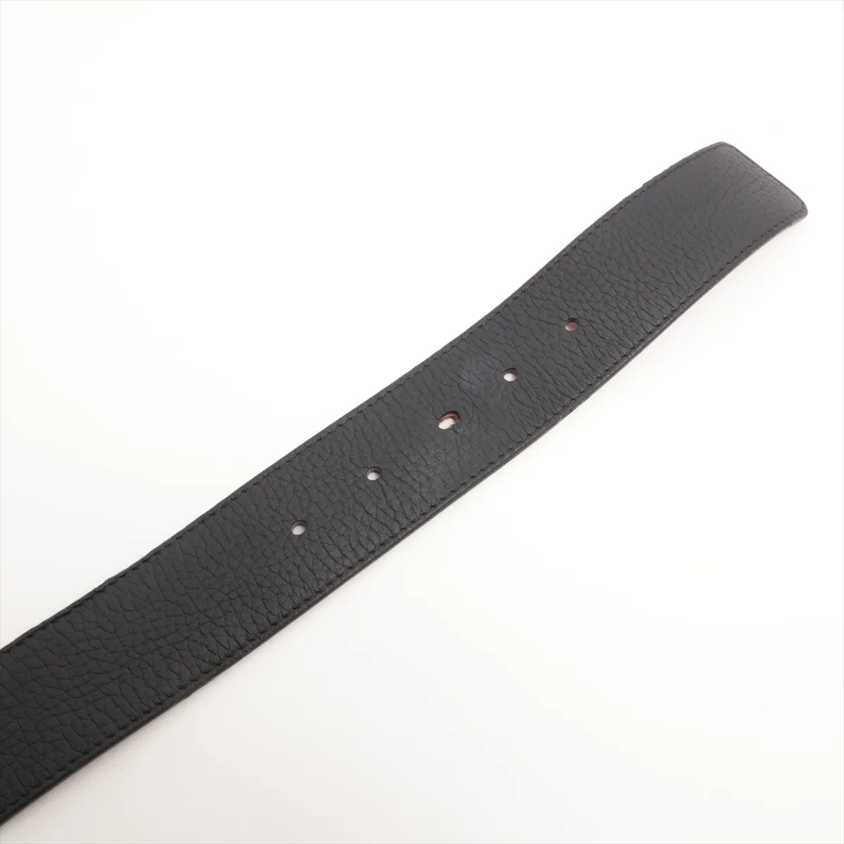 M0076 Suntulle LV Tilt Reverse JJ1188 Belt 90 Leather Black x Red — view 3