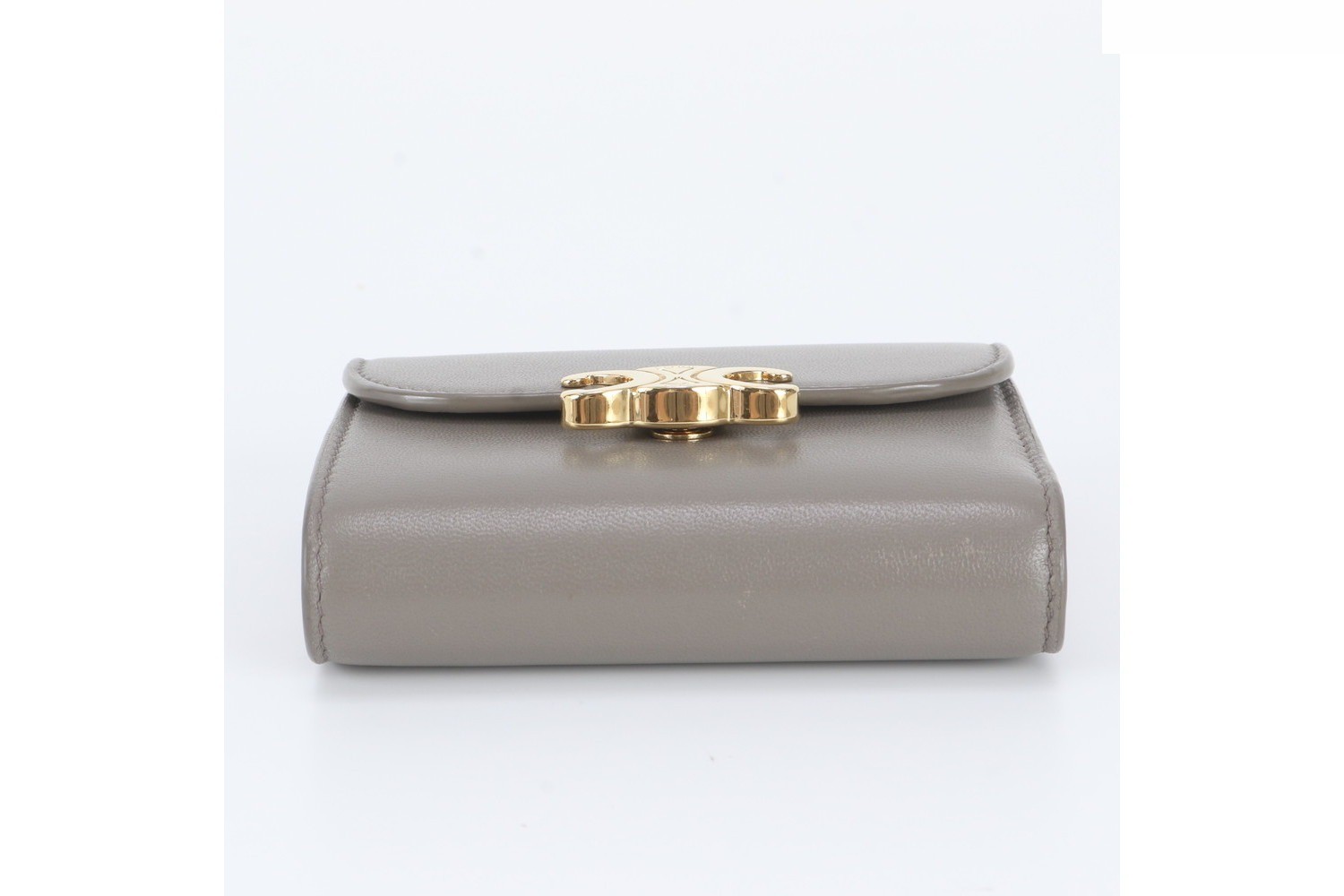Small Flap Wallet, Triomphe Leather, Tri-fold Wallet — view 5