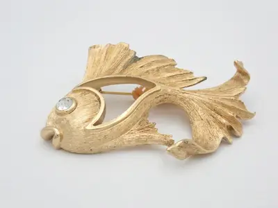 GP Brooch with Rhinestones