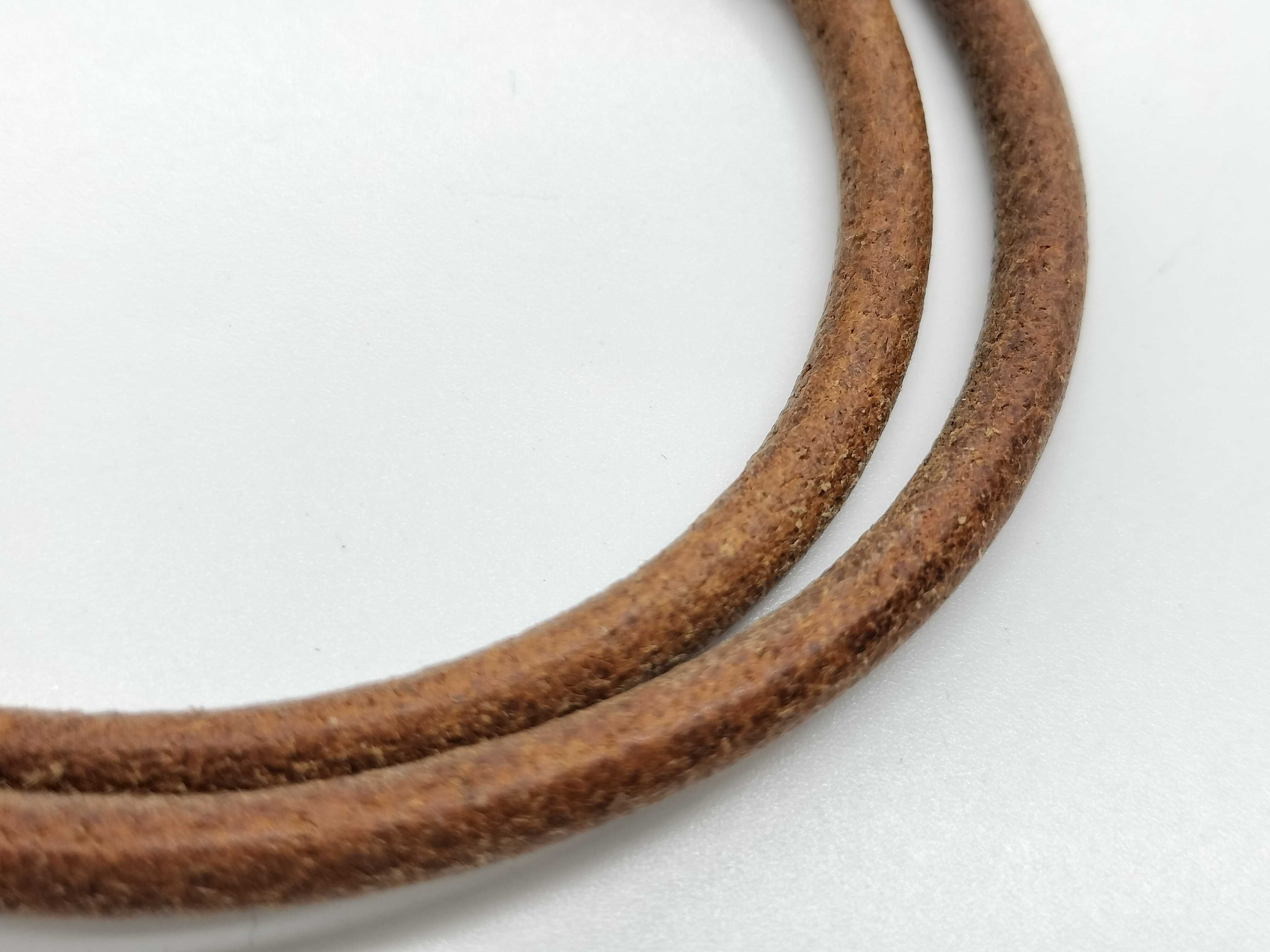 Jumbo Leather Gold Choker Bracelet/Bangle — view 3