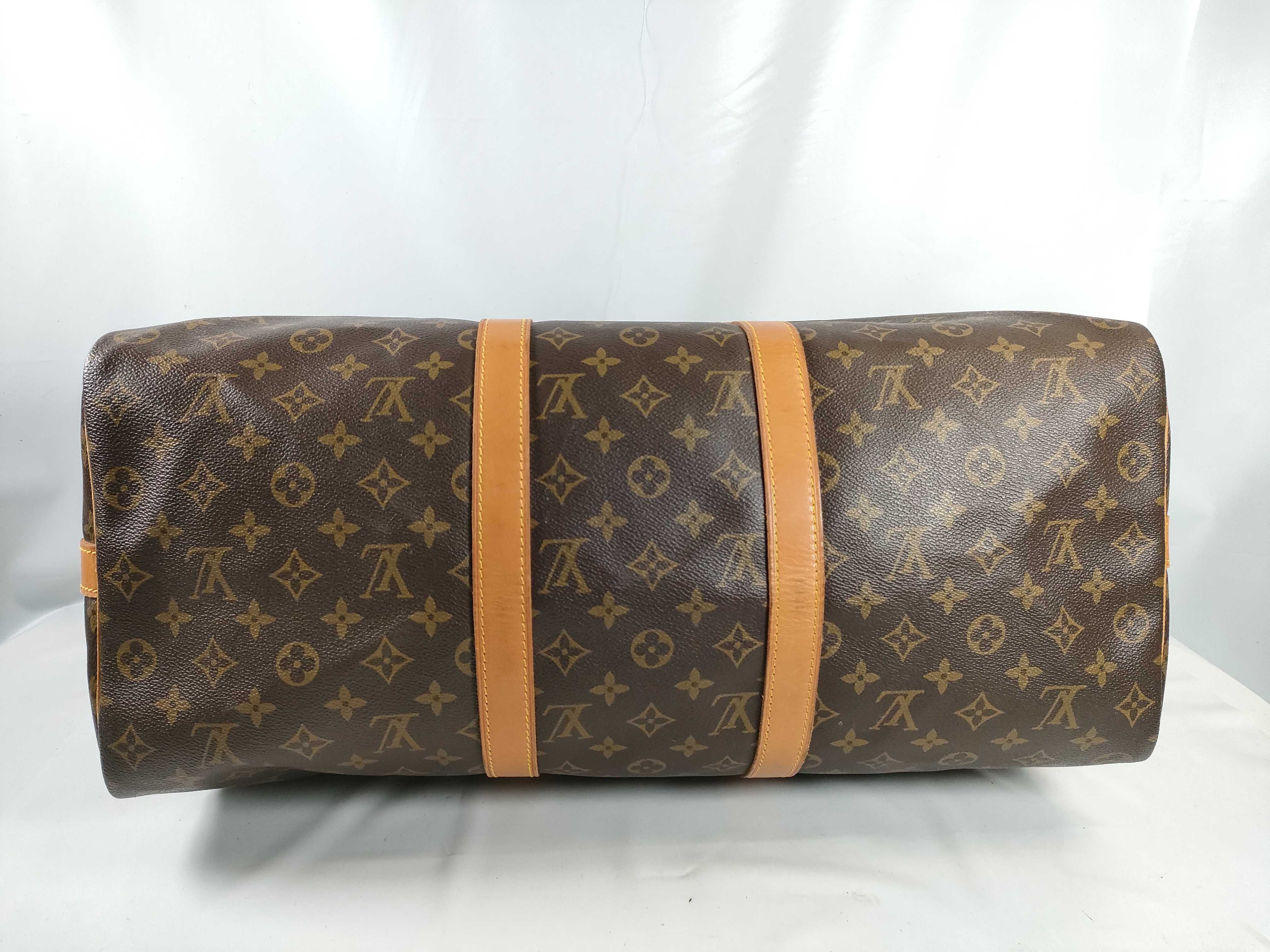 Monogram Keepall Bandoulière 50 Boston Bag Brown Boston Bag — view 7