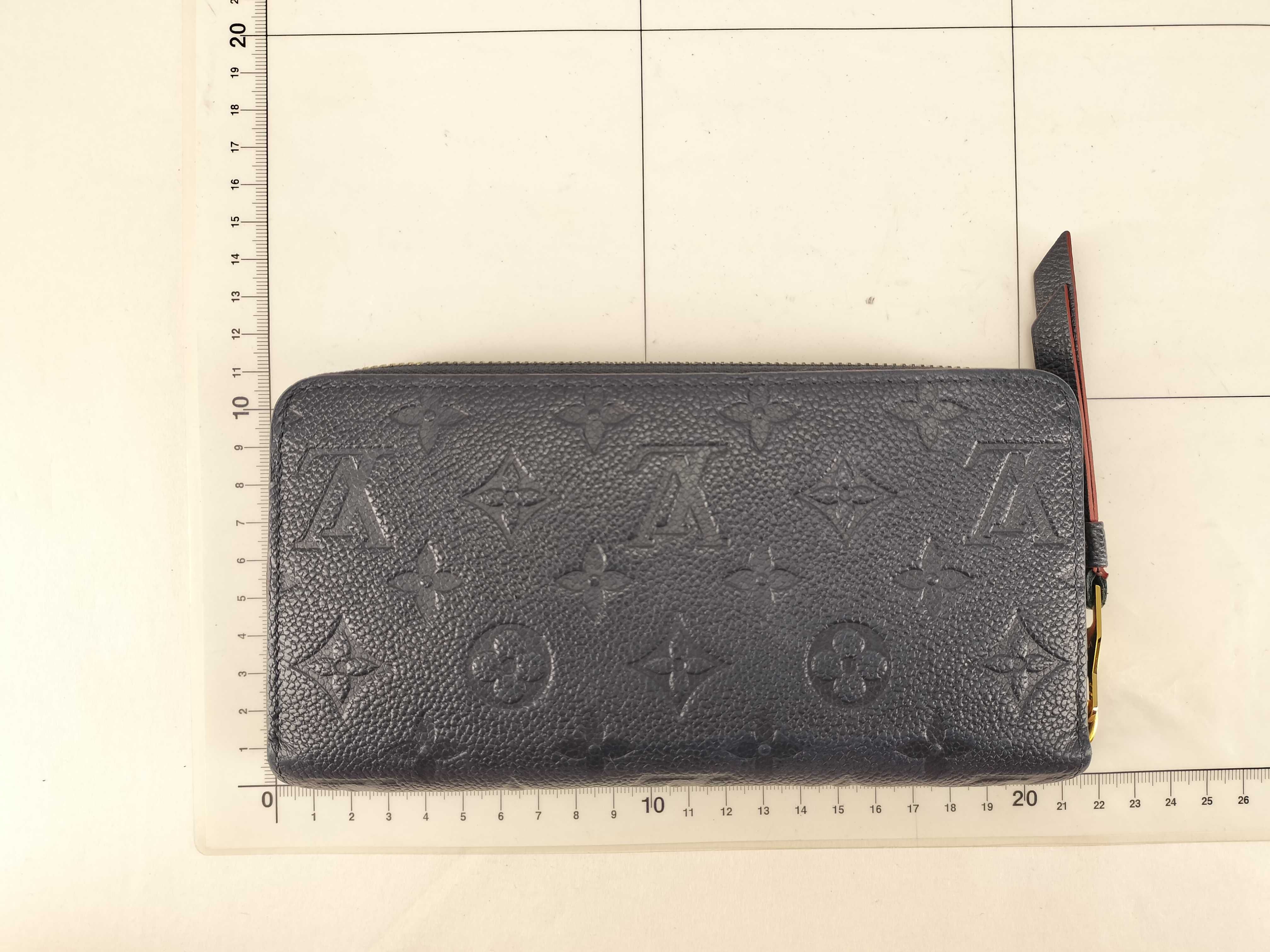 Monogram Empreinte Zippy Wallet Navy x Red — view 2