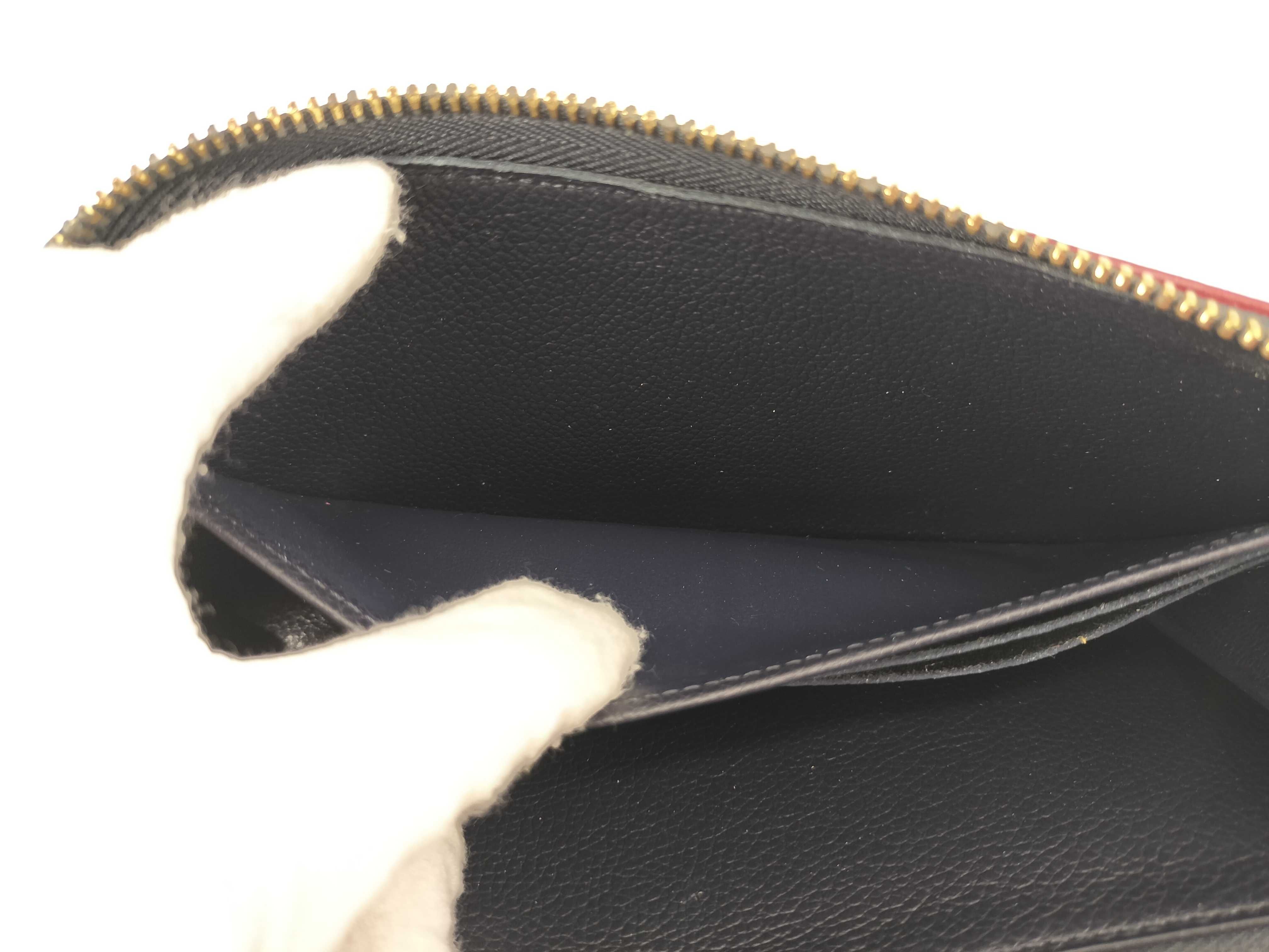 Monogram Empreinte Zippy Wallet Navy x Red — view 11