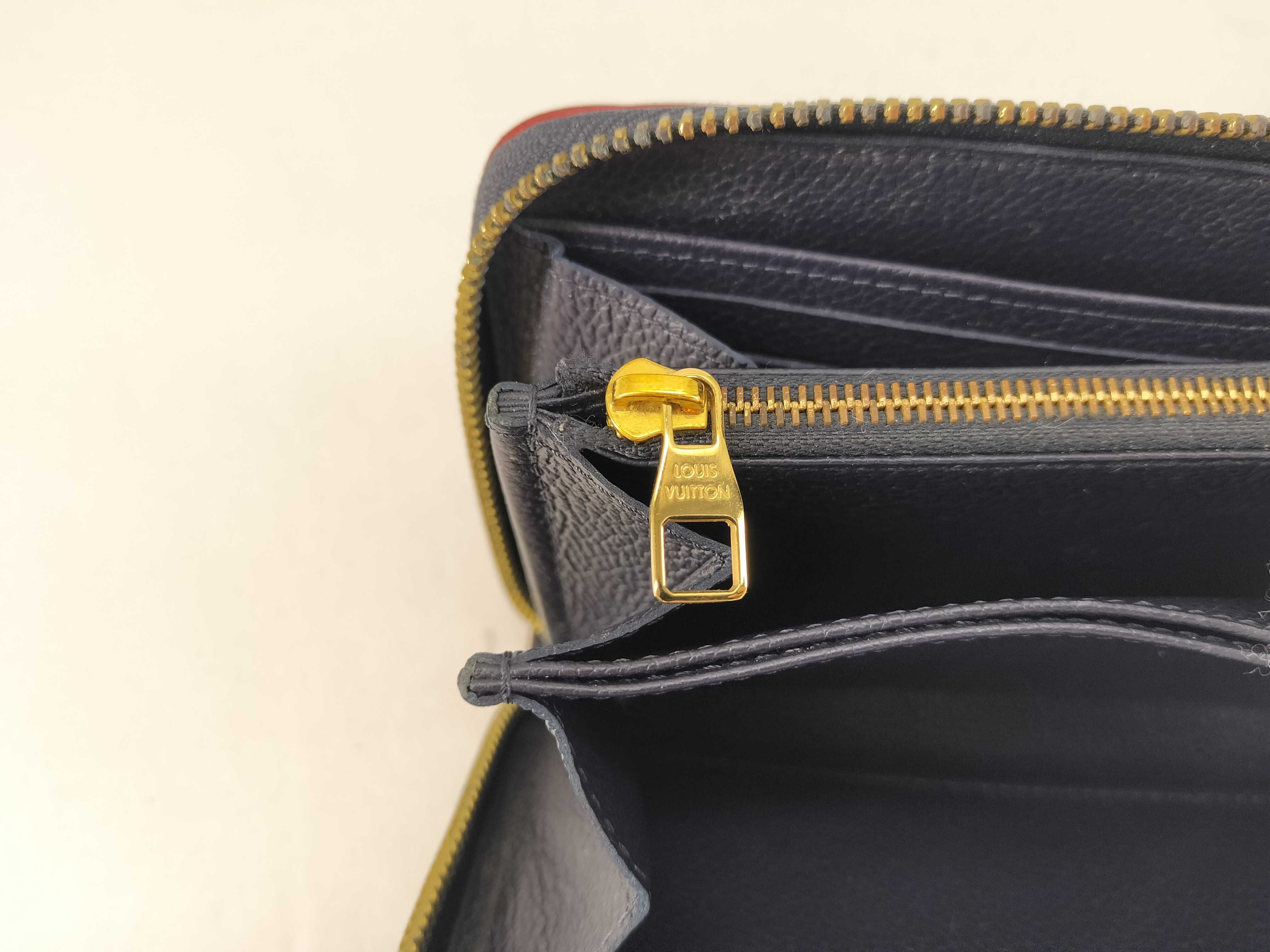 Monogram Empreinte Zippy Wallet Navy x Red — view 12