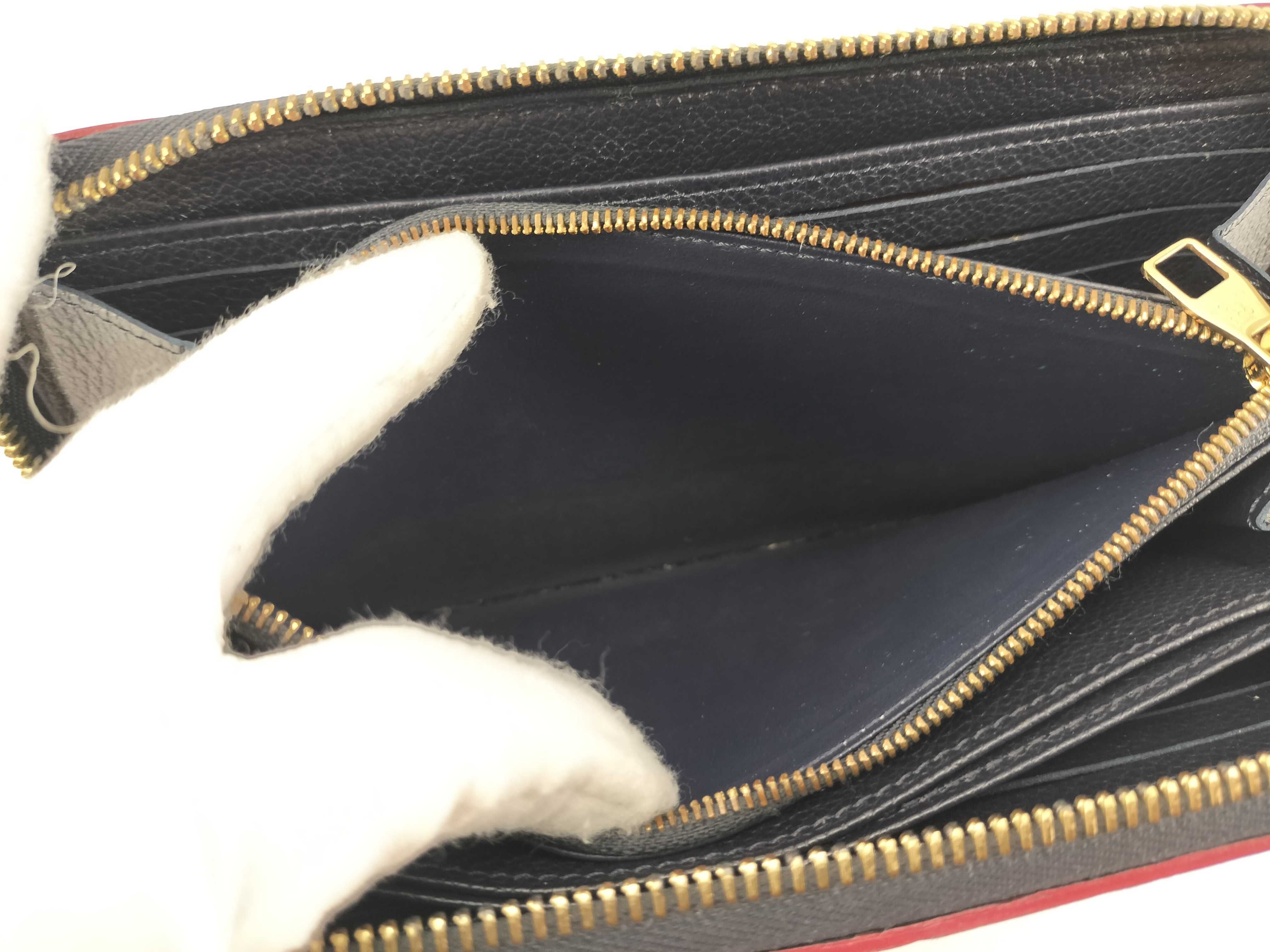 Monogram Empreinte Zippy Wallet Navy x Red — view 13