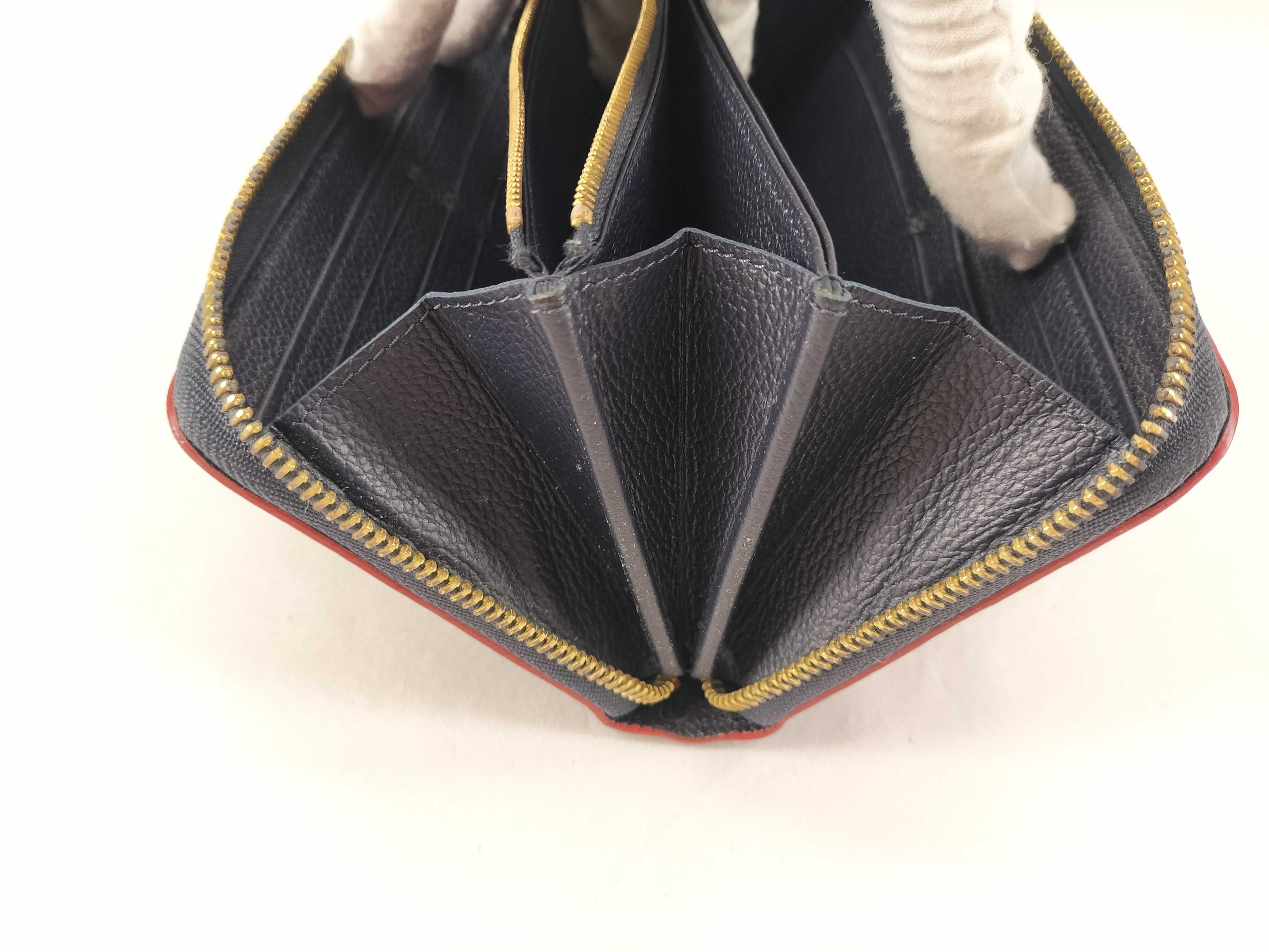 Monogram Empreinte Zippy Wallet Navy x Red — view 14