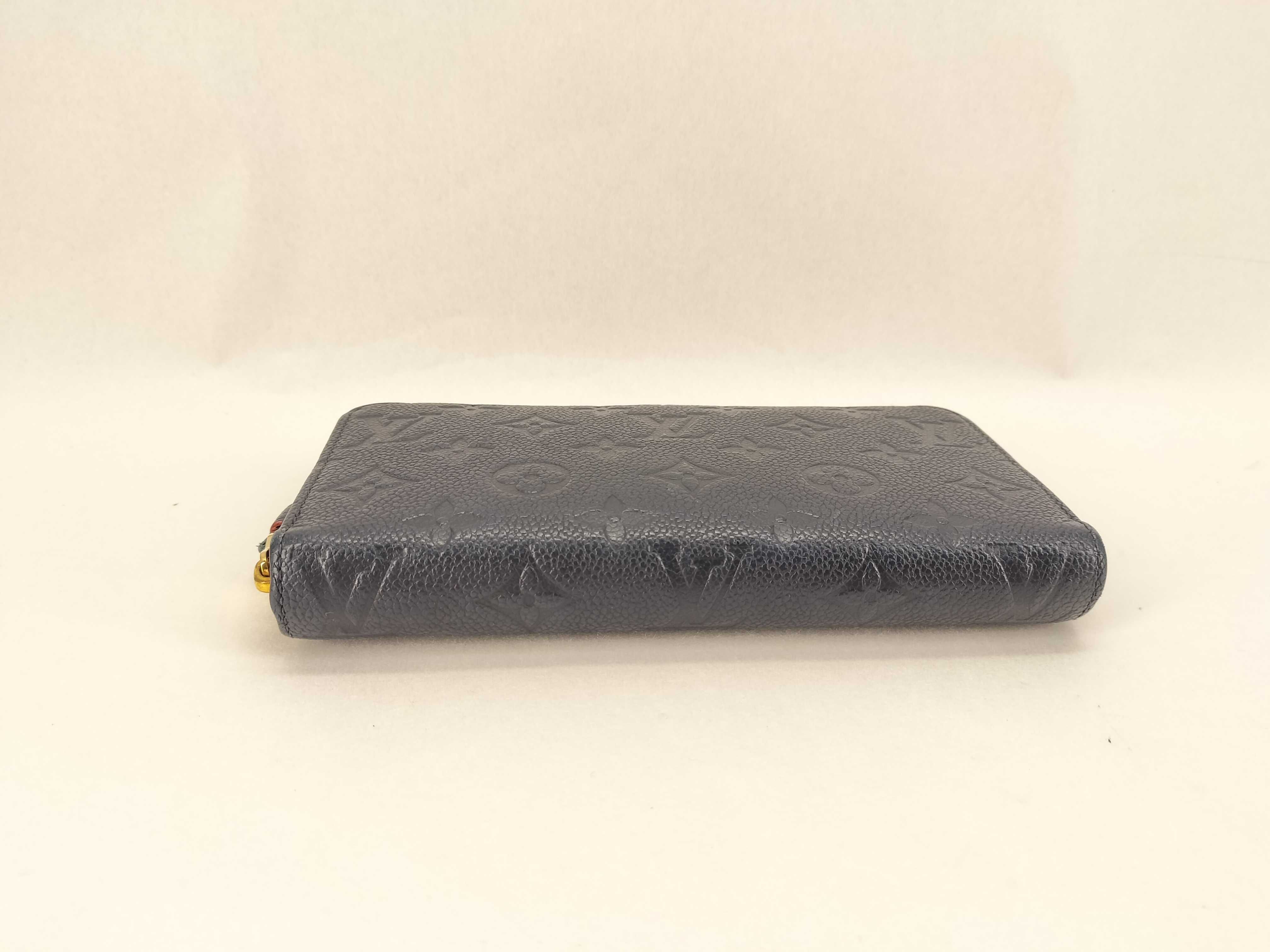 Monogram Empreinte Zippy Wallet Navy x Red — view 3