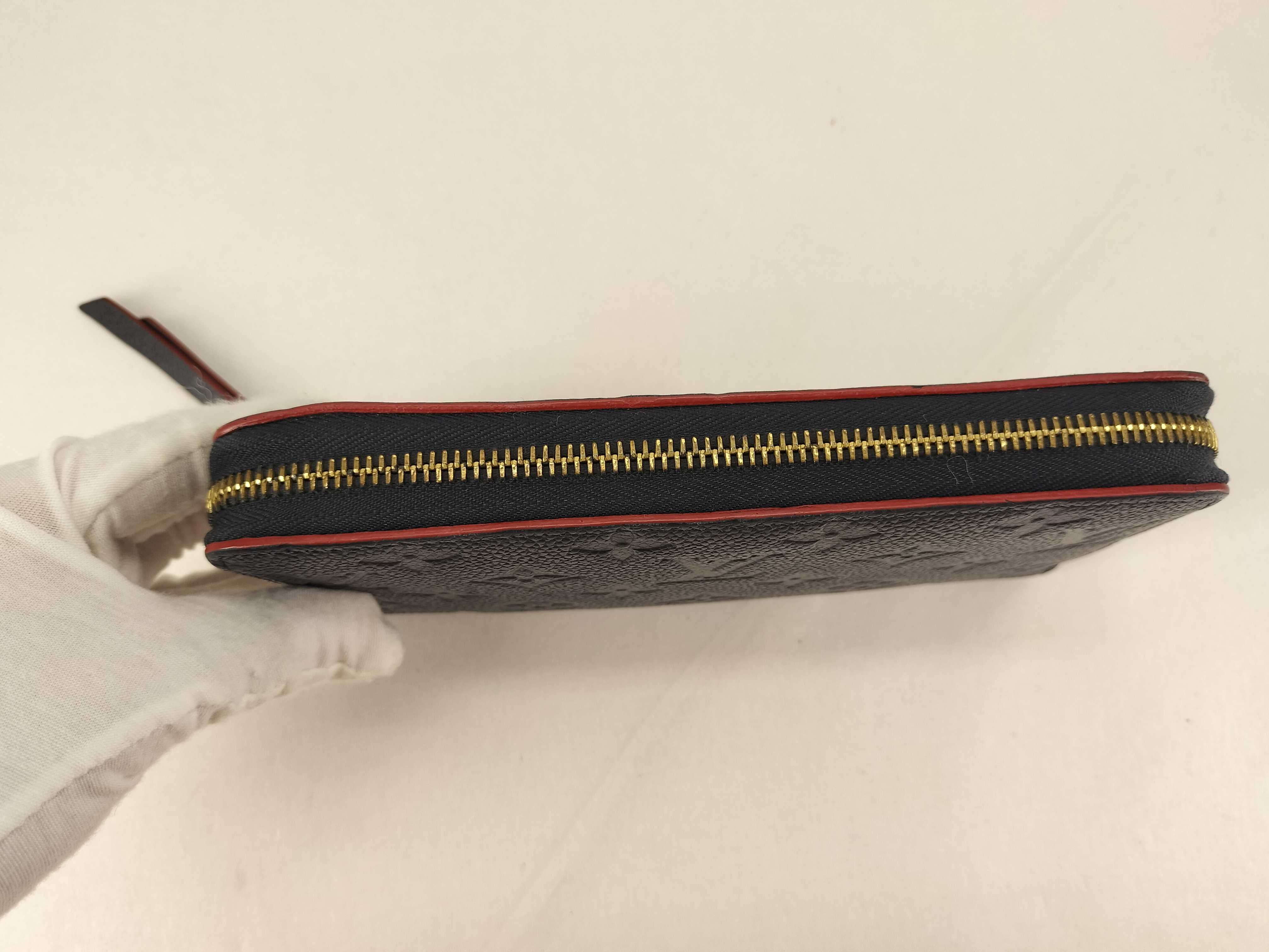 Monogram Empreinte Zippy Wallet Navy x Red — view 6
