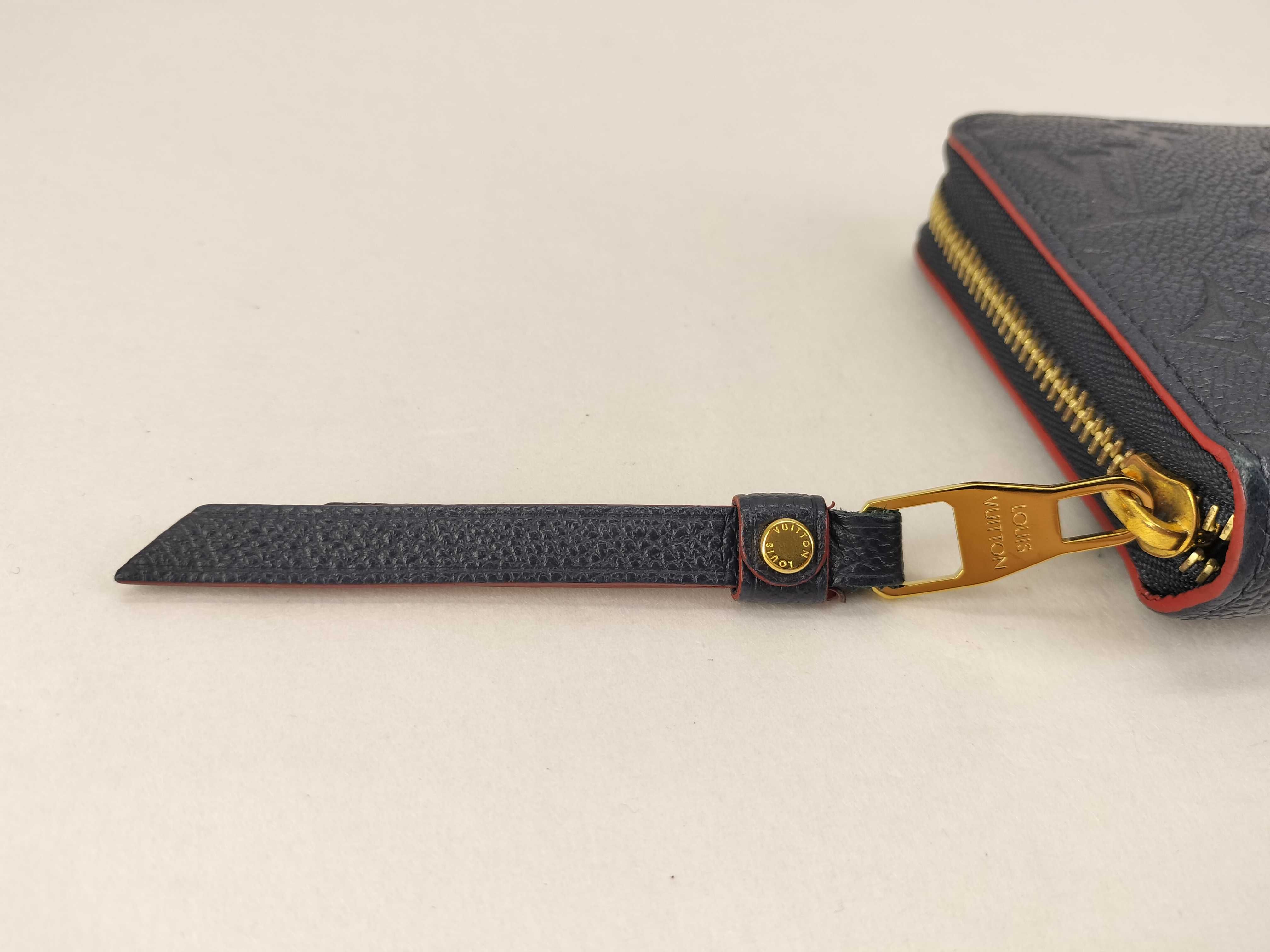 Monogram Empreinte Zippy Wallet Navy x Red — view 7