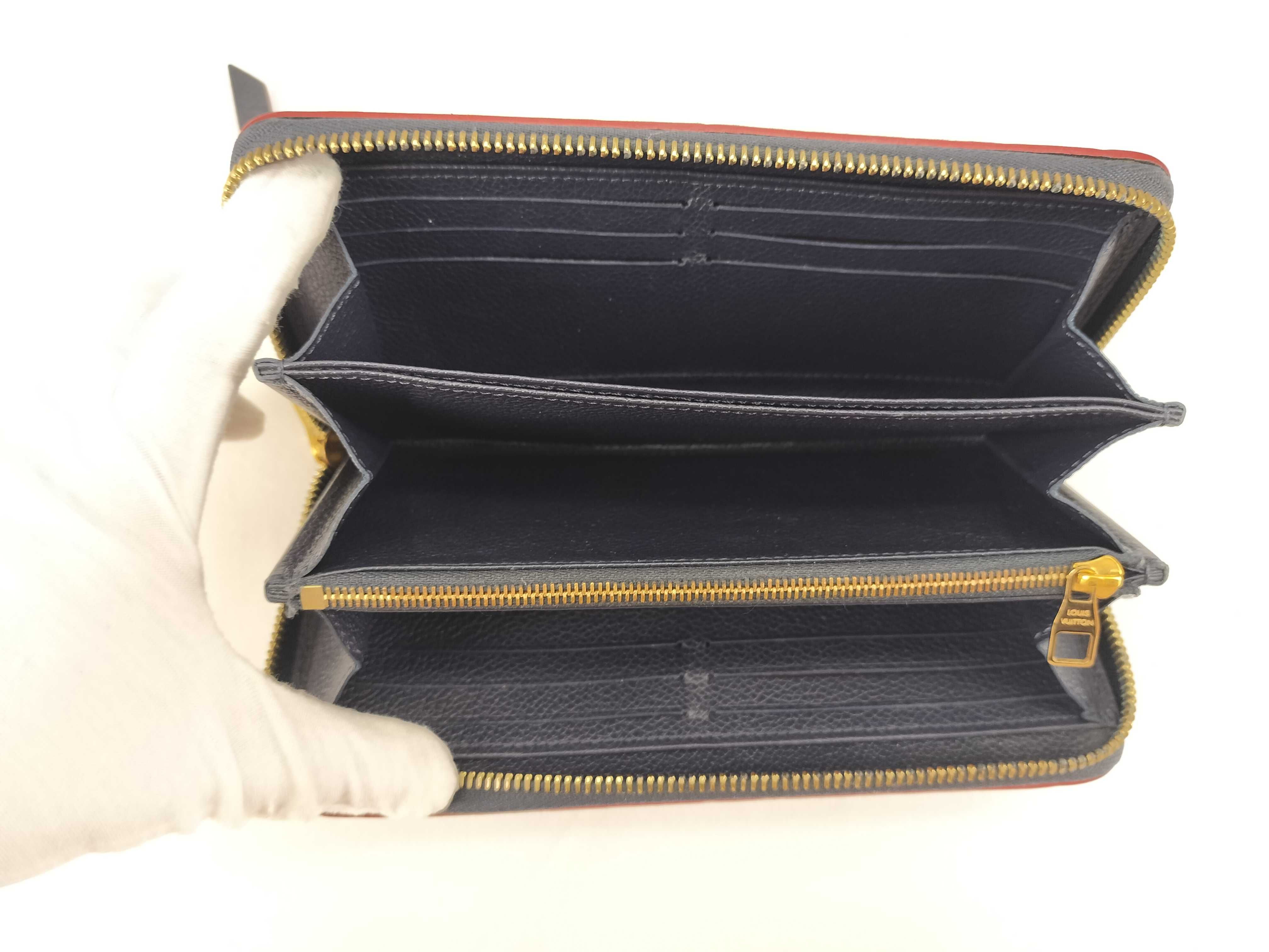 Monogram Empreinte Zippy Wallet Navy x Red — view 8