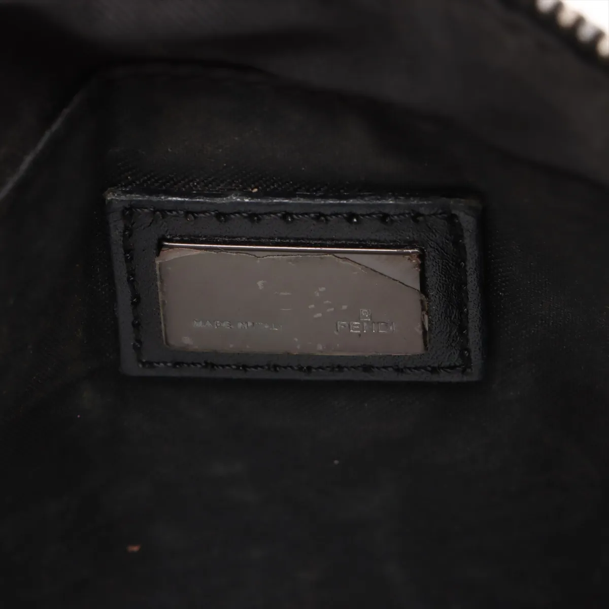 Zucchino Canvas x Leather Handbag, Gray x Black — view 9