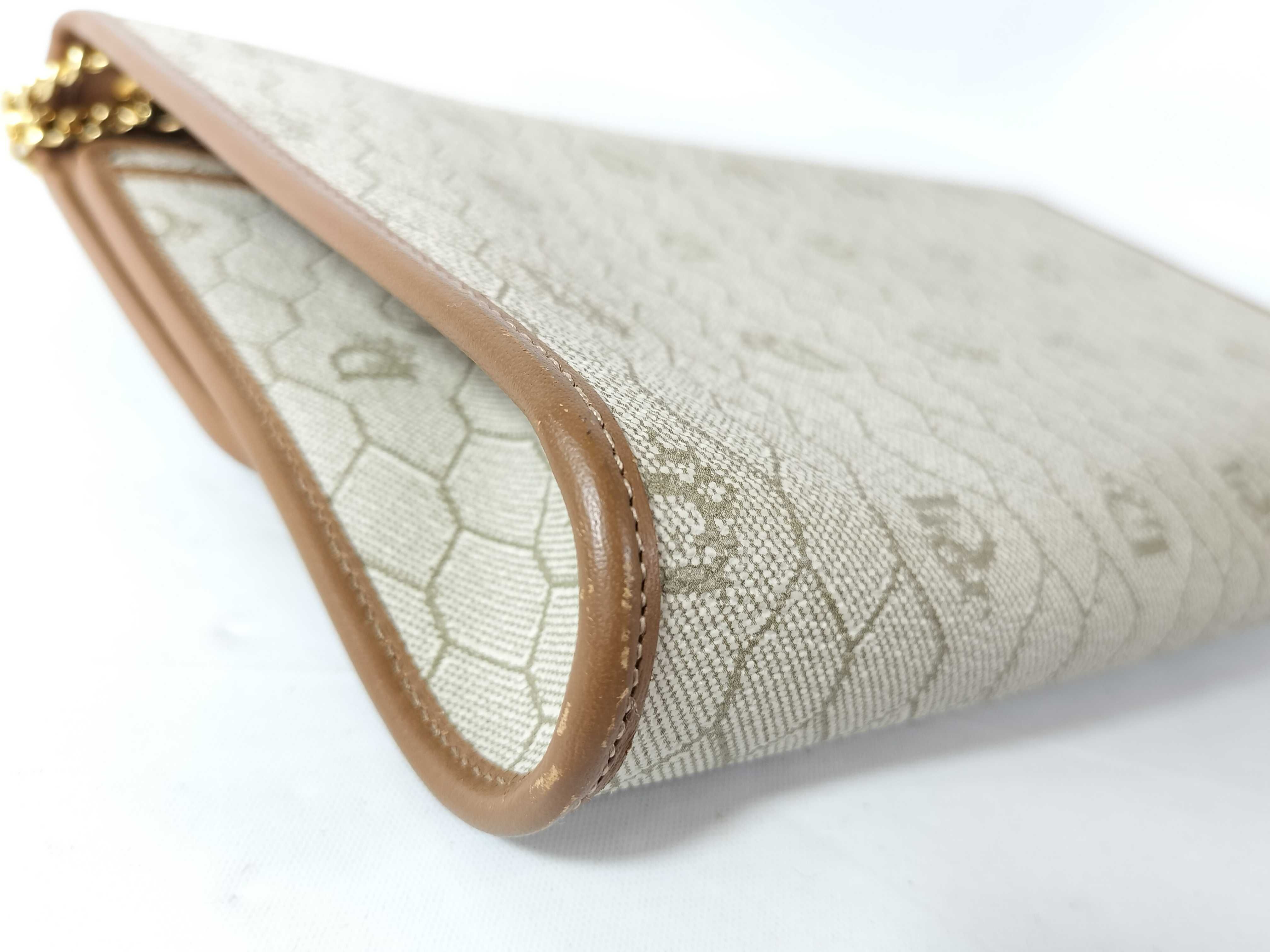 Honeycomb Shoulder Bag, PVC Leather, Brown Shoulder Bag — view 5