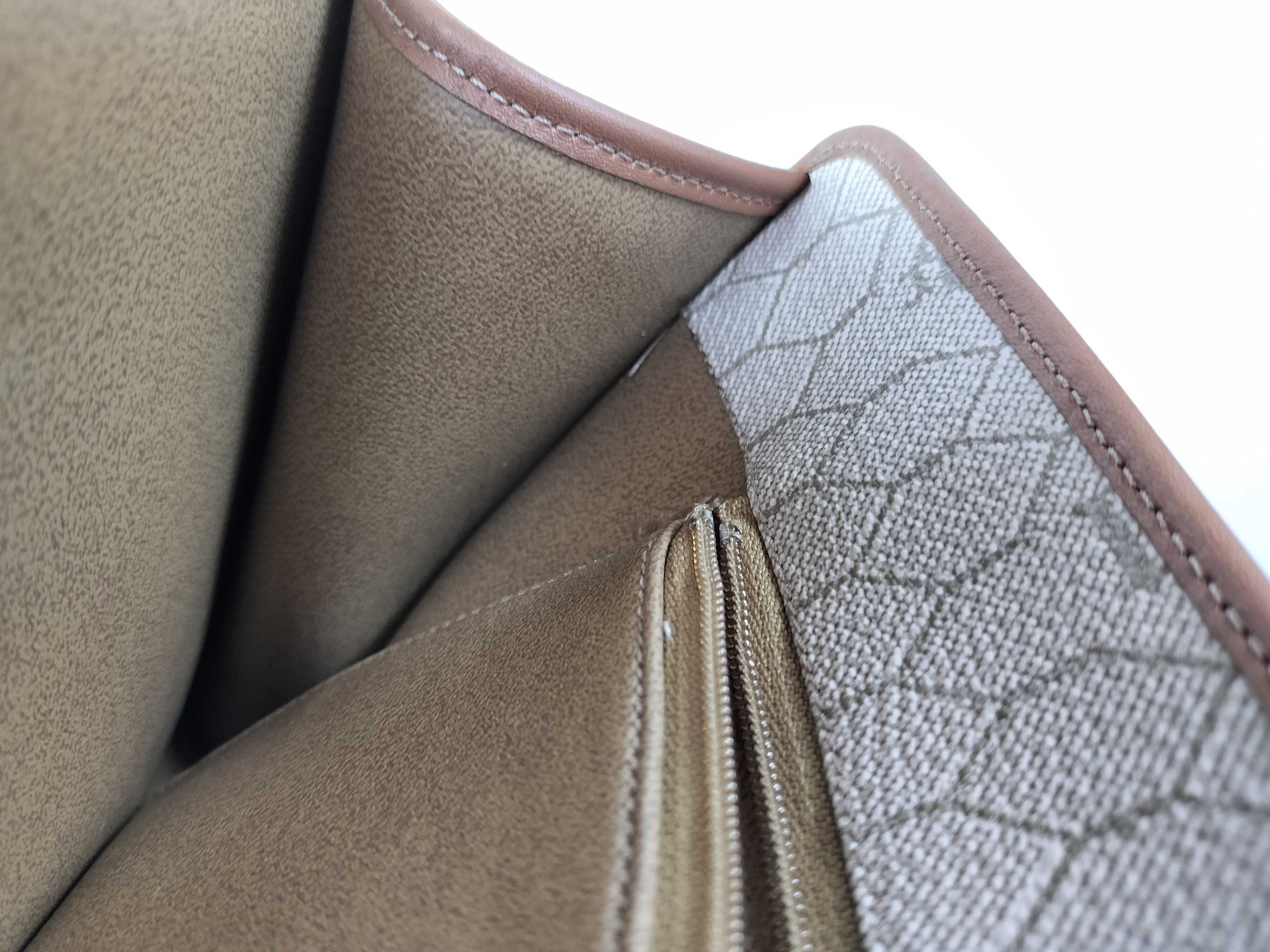 Honeycomb Shoulder Bag, PVC Leather, Brown Shoulder Bag — view 10