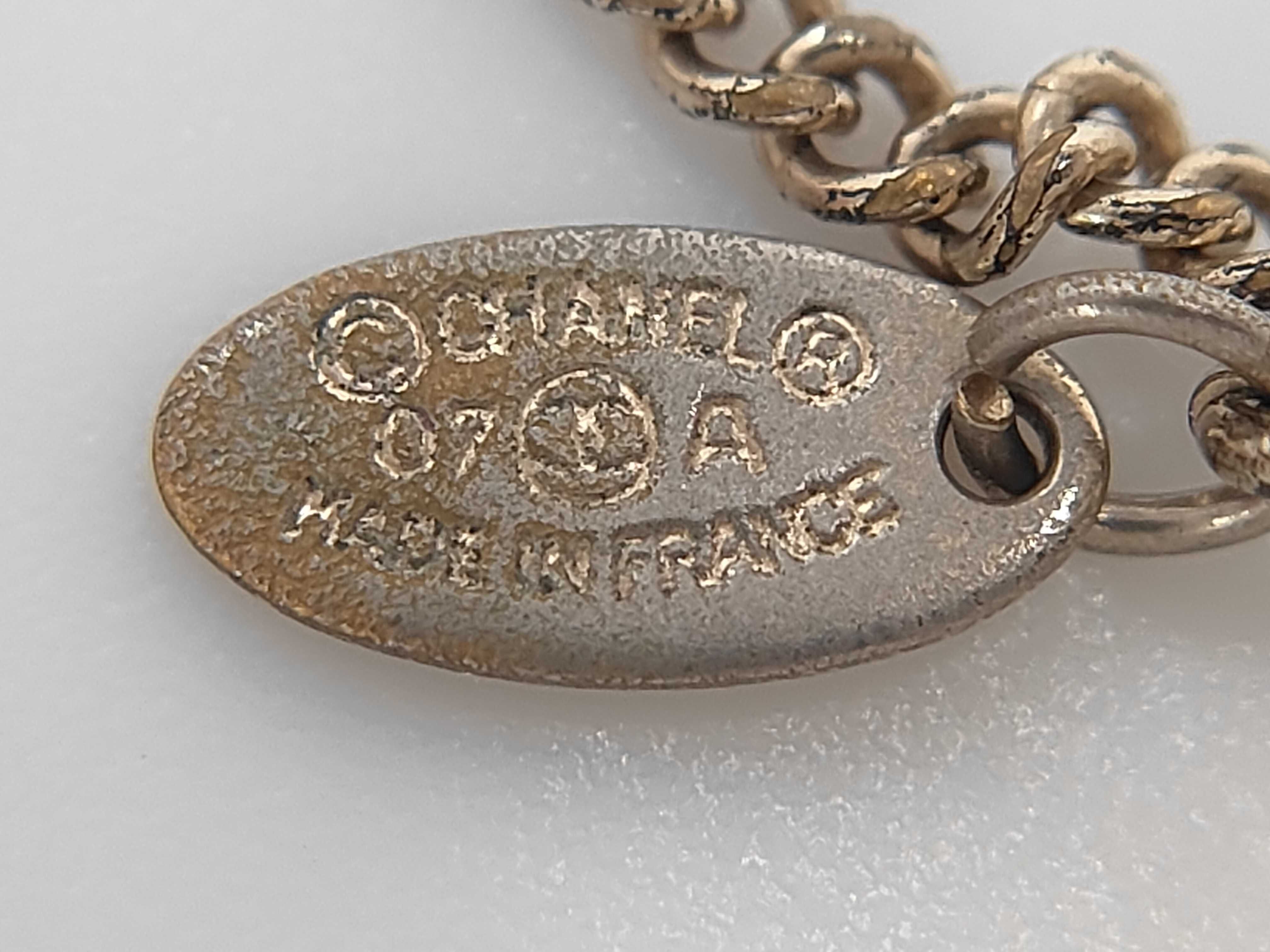 Coco Mark Rhinestone Gold Necklace — view 6