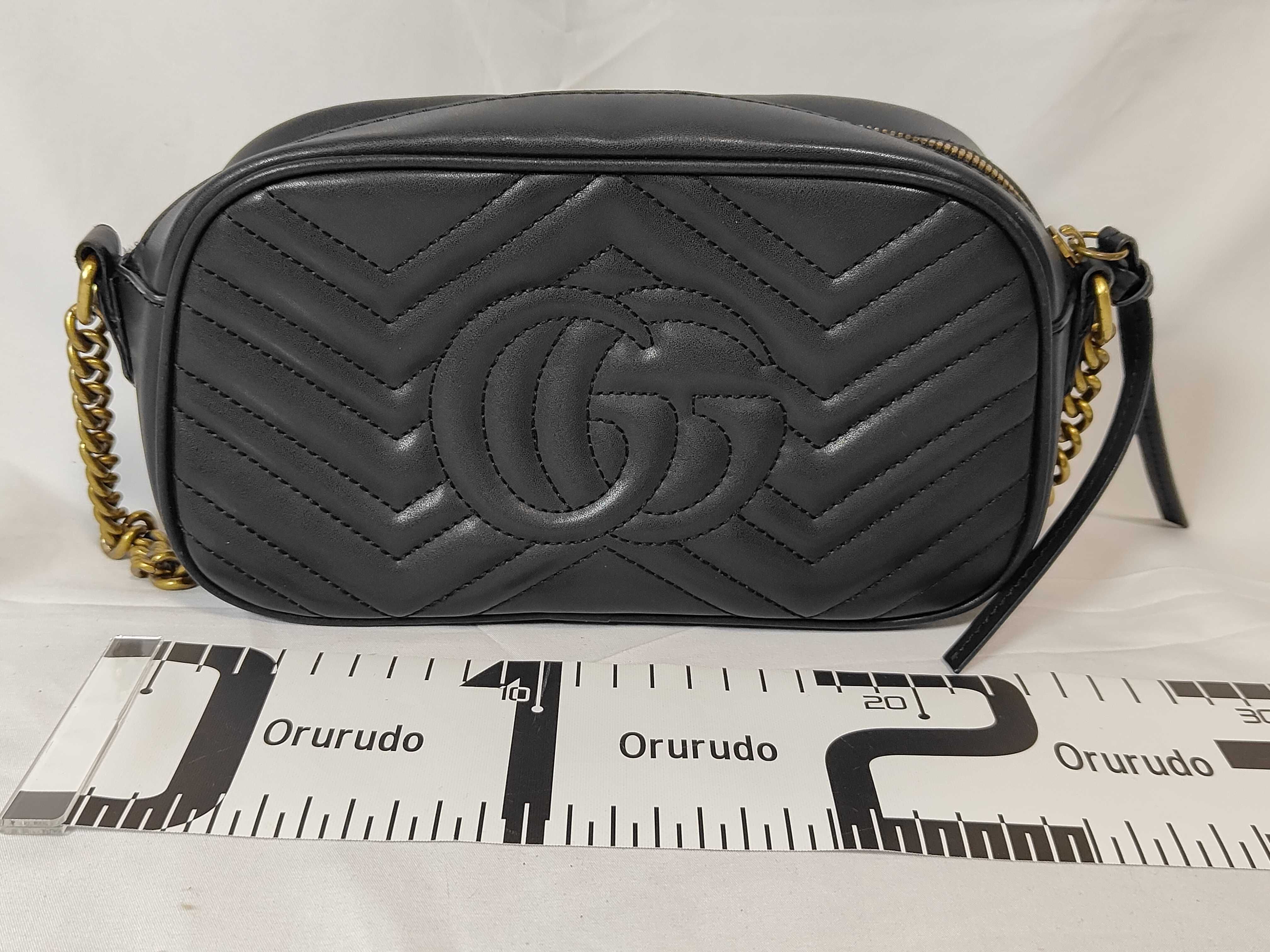 GG Marmont Shoulder Bag (Black) — view 2