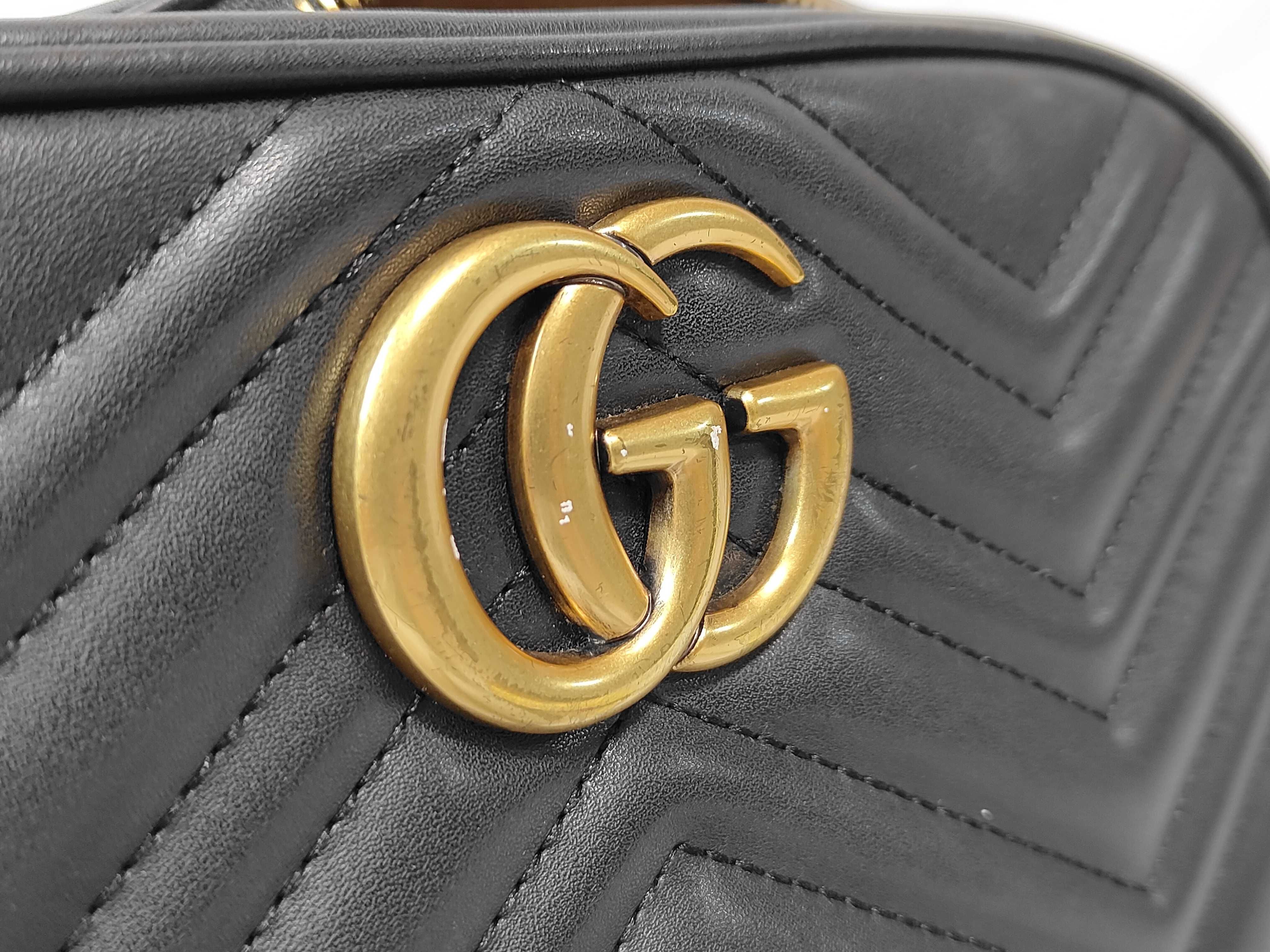 GG Marmont Shoulder Bag (Black) — view 12