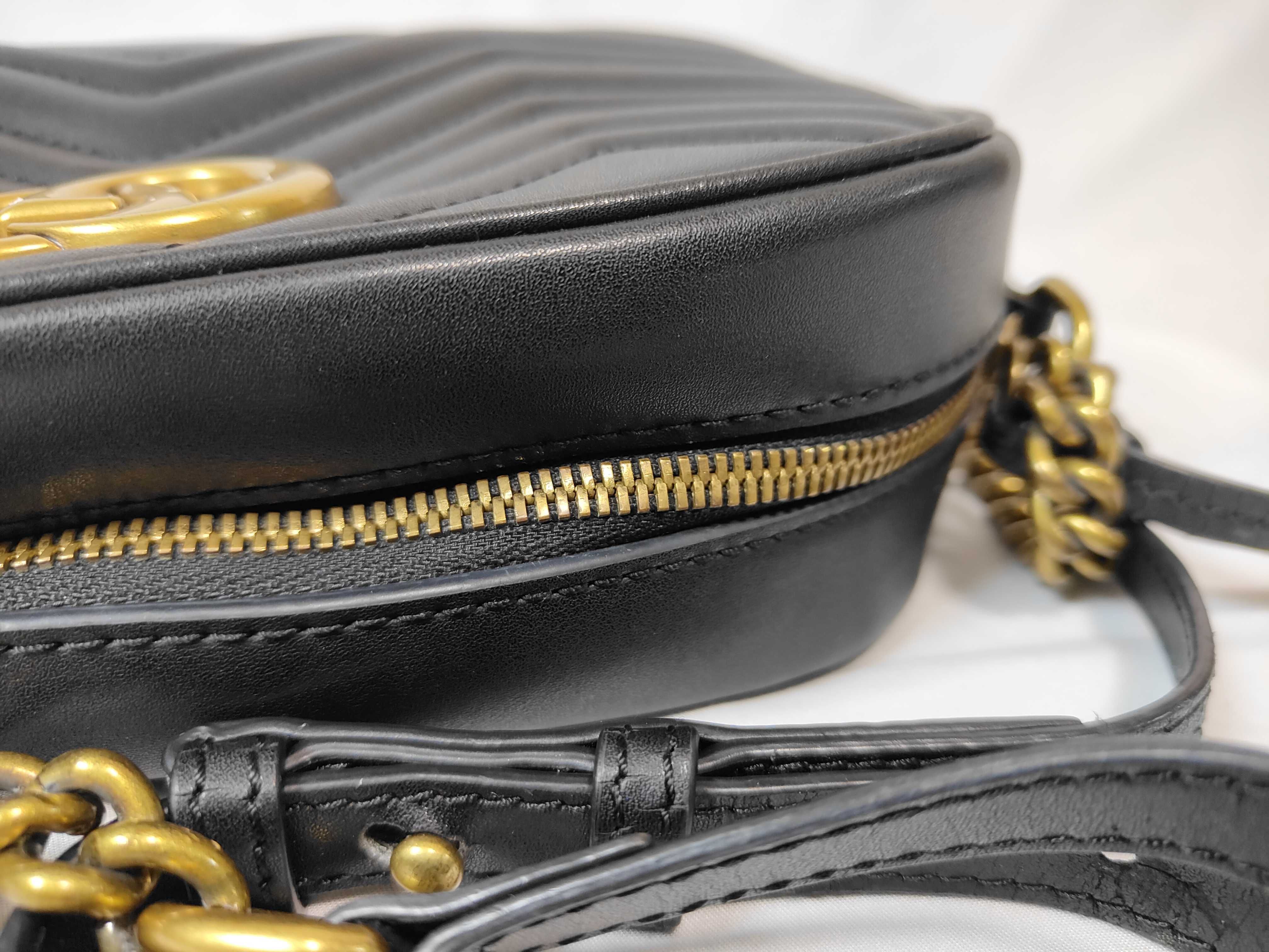 GG Marmont Shoulder Bag (Black) — view 8